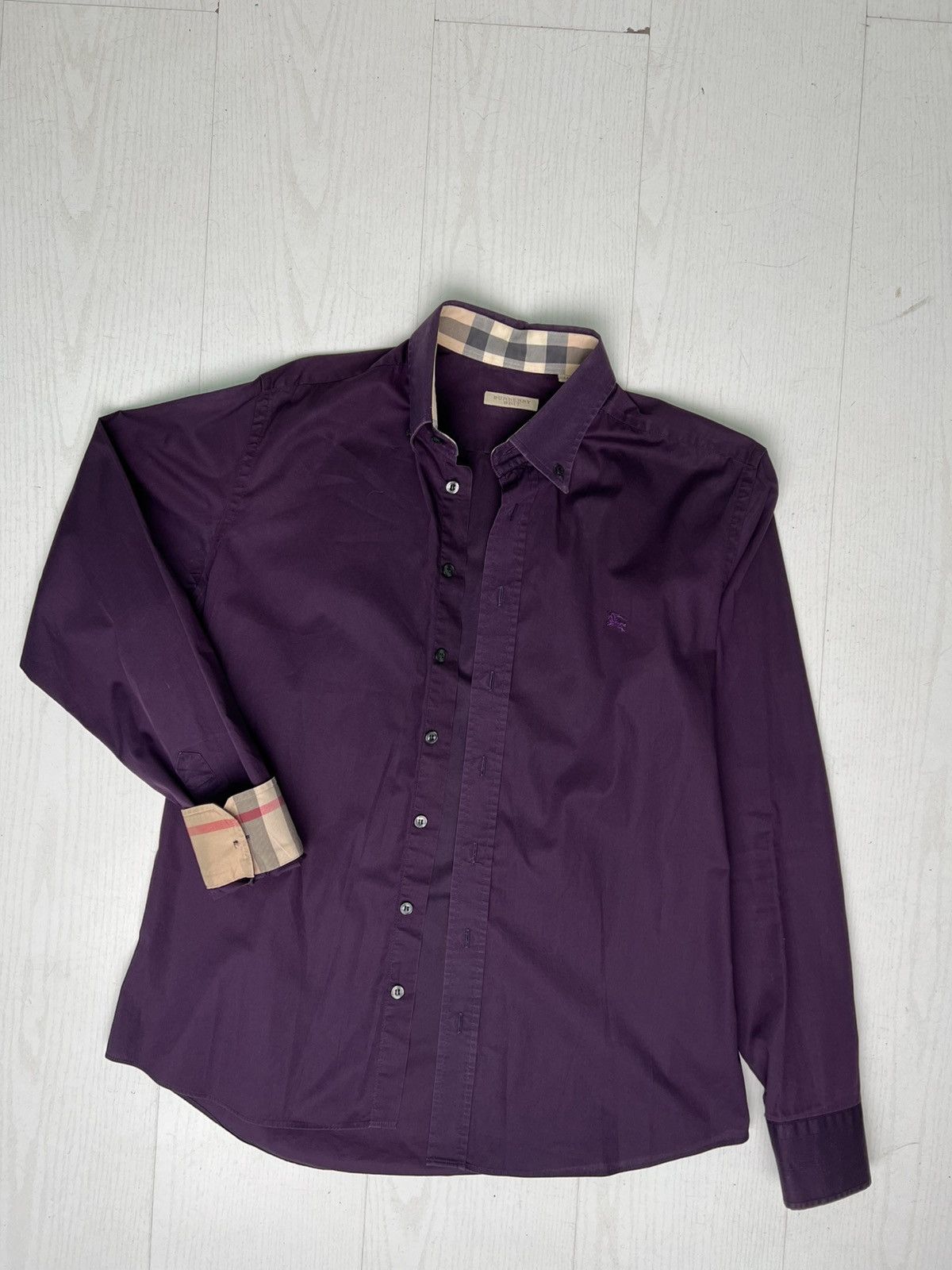 Burberry × Designer Burberry Nova Check Purple Size US M / EU 48-50 / 2 - 1 Thumbnail