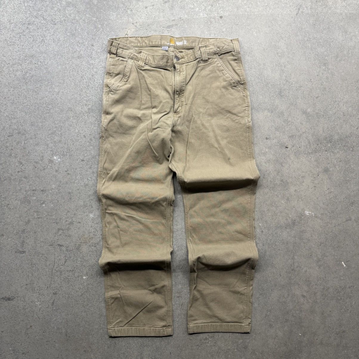 Carhartt Vintage 90s Y2K Baggy Carhartt Canvas Work Pants Relaxed Fit Size US 38 / EU 54 - 3 Thumbnail