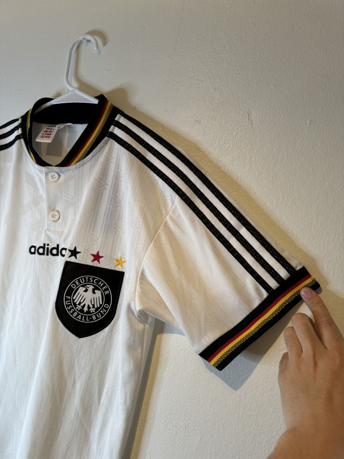 Adidas NWOT Vintage 1996 ADIDAS Germany White Soccer Jersey Size XS Size US XS / EU 42 / 0 - 4 Thumbnail