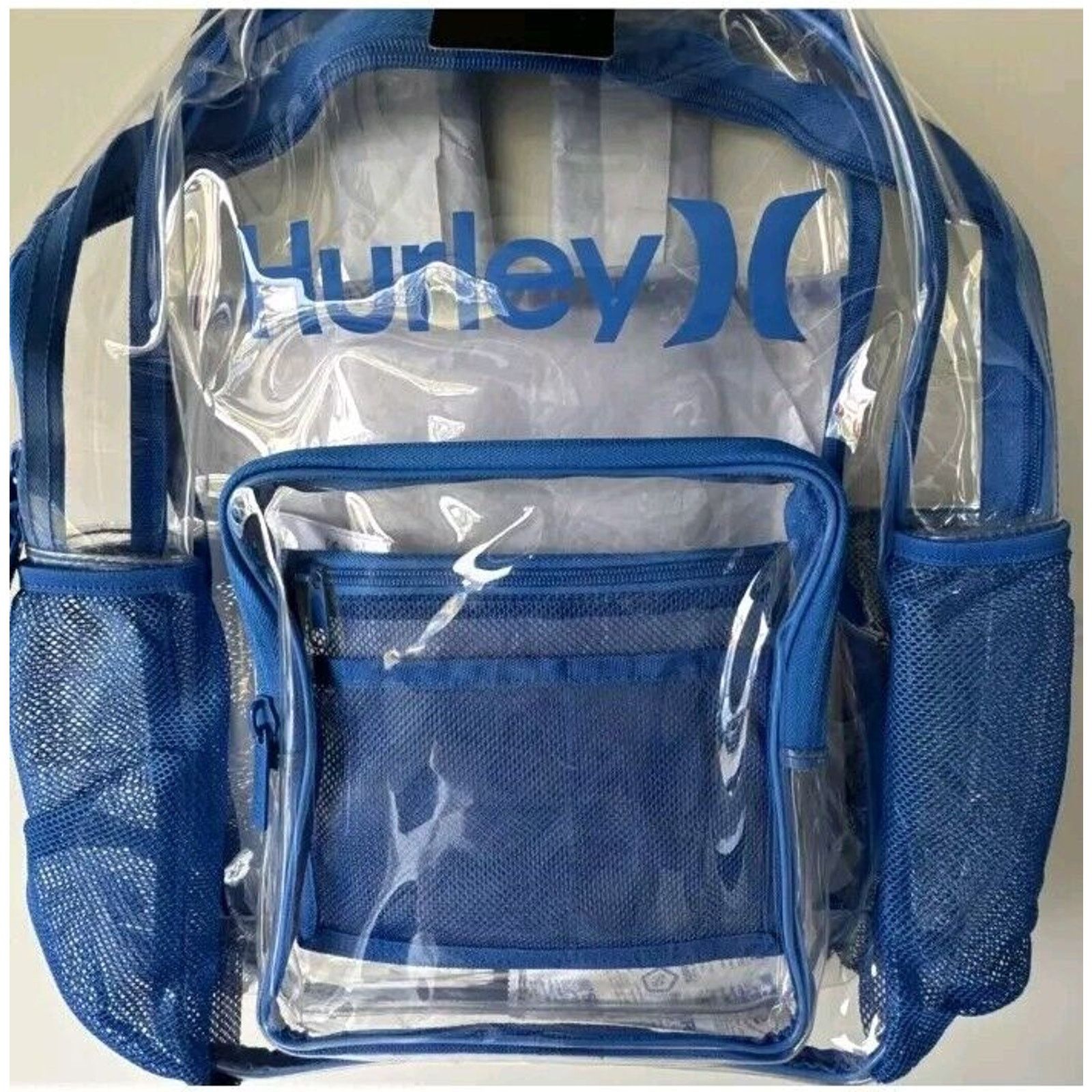 Hurley Hurley Clear Daypack Backpack Santiago Blue Bottle Pocket Size ONE SIZE - 3 Thumbnail