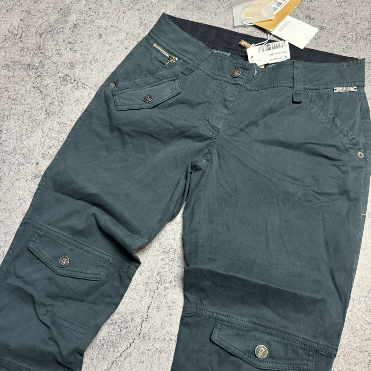 John Galliano NEW Galliano Rare Cargo Pants Size 28" / US 6 / IT 42 - 4 Thumbnail