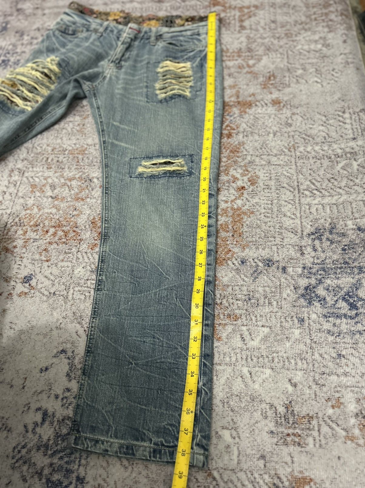Hysteric Glamour Japanese Brand Doublle layer Rippert Jeans Size US 32 / EU 48 - 18 Thumbnail