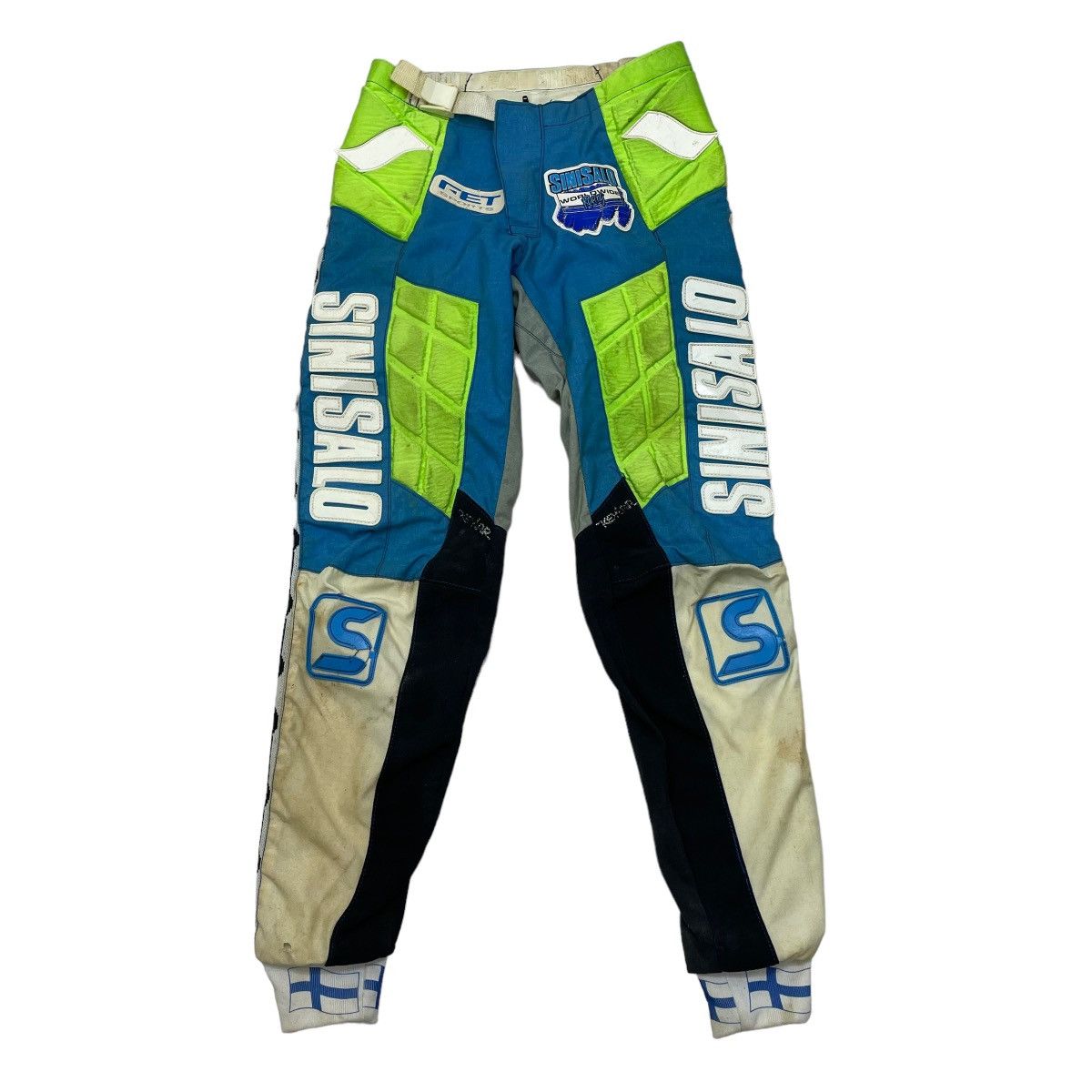 Vintage 🔥Vtg Japanes Sinisalo Emboss Worldwide Motocross Racing Size US 30 / EU 46 - 1 Thumbnail