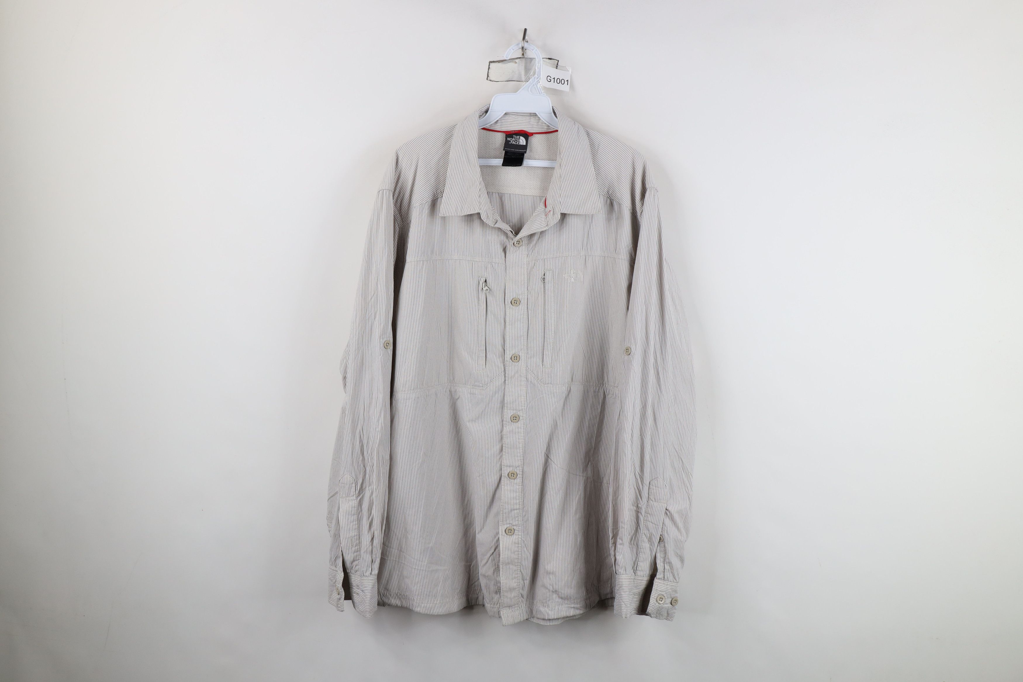 The North Face Vintage The North Face Striped Hiking Trekking Button Shirt Size US XXL / EU 58 / 5 - 1 Thumbnail