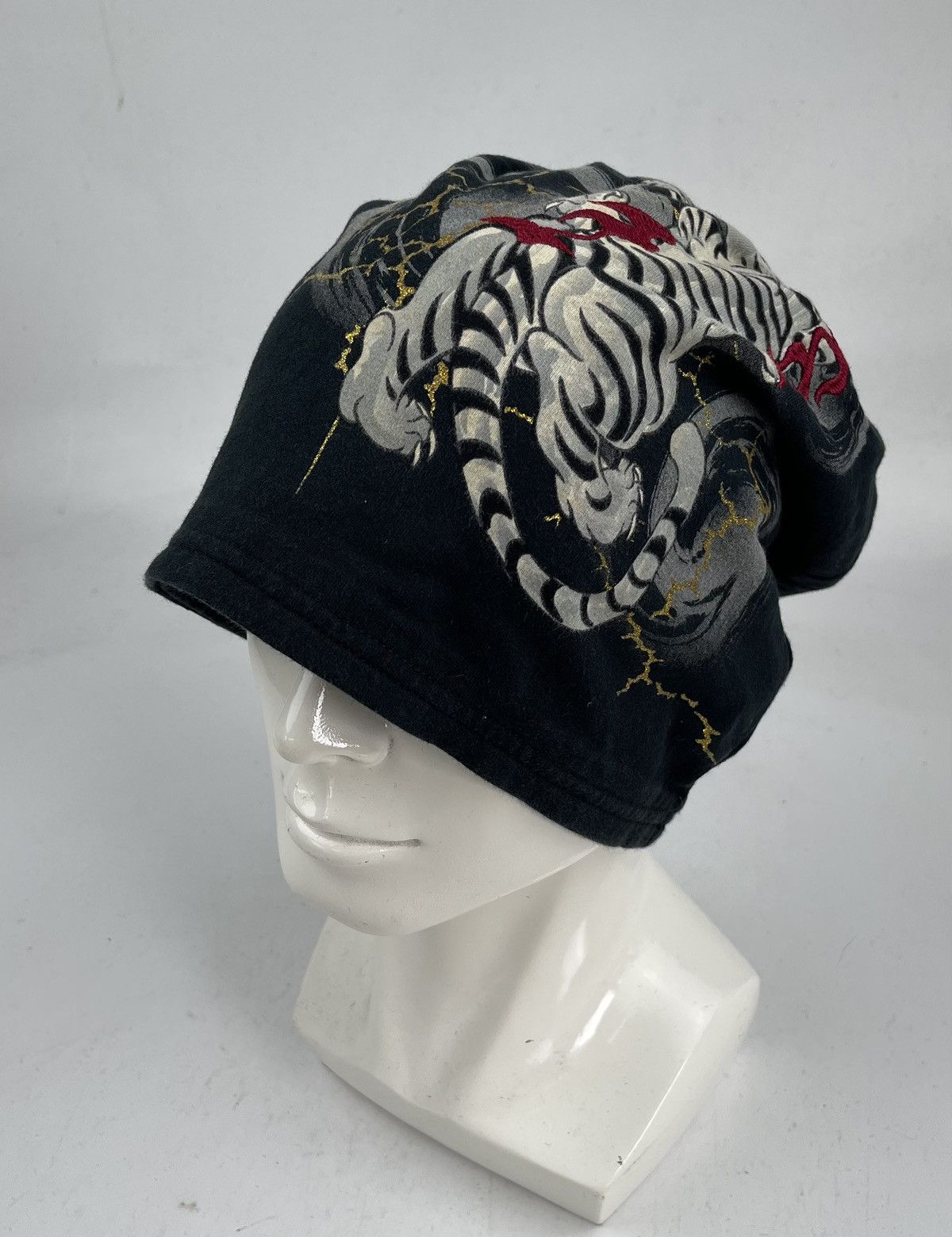 Japanese Brand rare design tiger beanie hat tc37 Size ONE SIZE - 2 Thumbnail