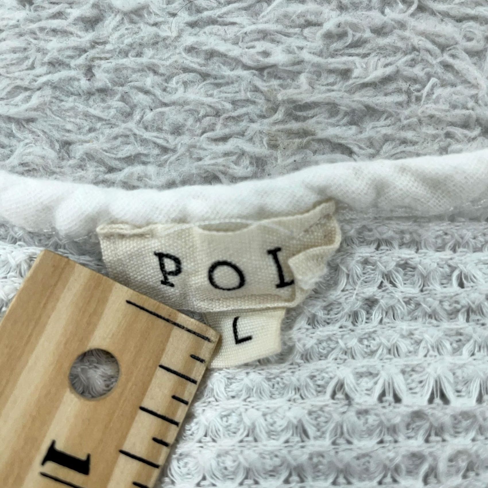 Vintage POL Shirt Womens Large White Sleeveless Peplum Ruffle Gauze V Neck Camisole Tank Size L / US 10 / IT 46 - 6 Thumbnail