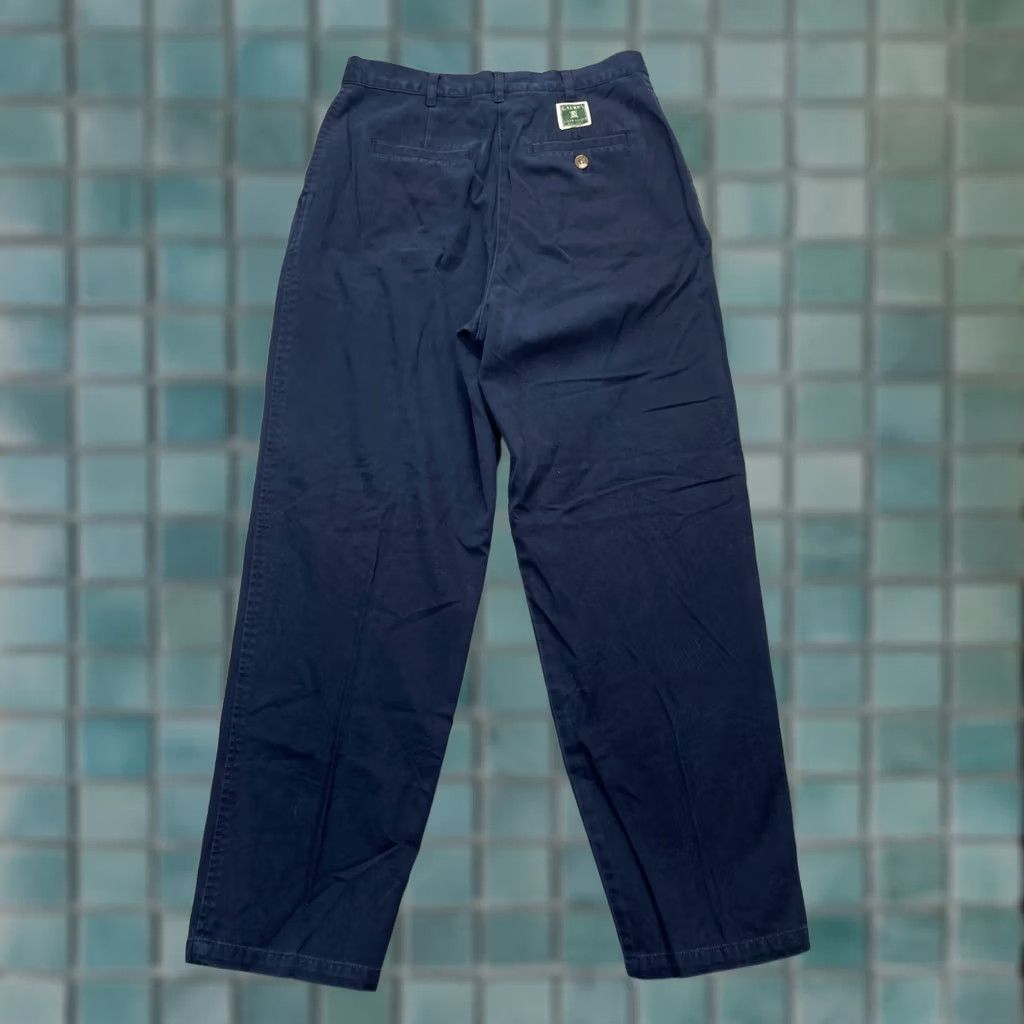 Ralph Lauren VINTAGE Lauren Ralph Lauren Pants Womens 8 Petite Blue Chino Cotton Tapered Leg Size 30" / US 8 / IT 44 - 1 Thumbnail