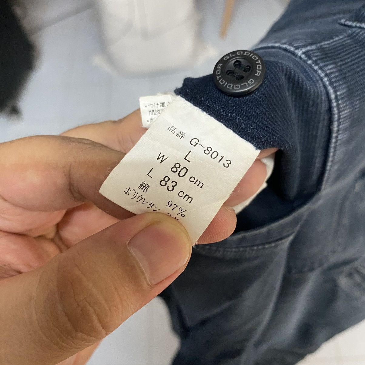 Japanese Brand DL Gladiotor Dark Blue Cargo Multipocket Pants #C985 Size US 30 / EU 46 - 21 Thumbnail