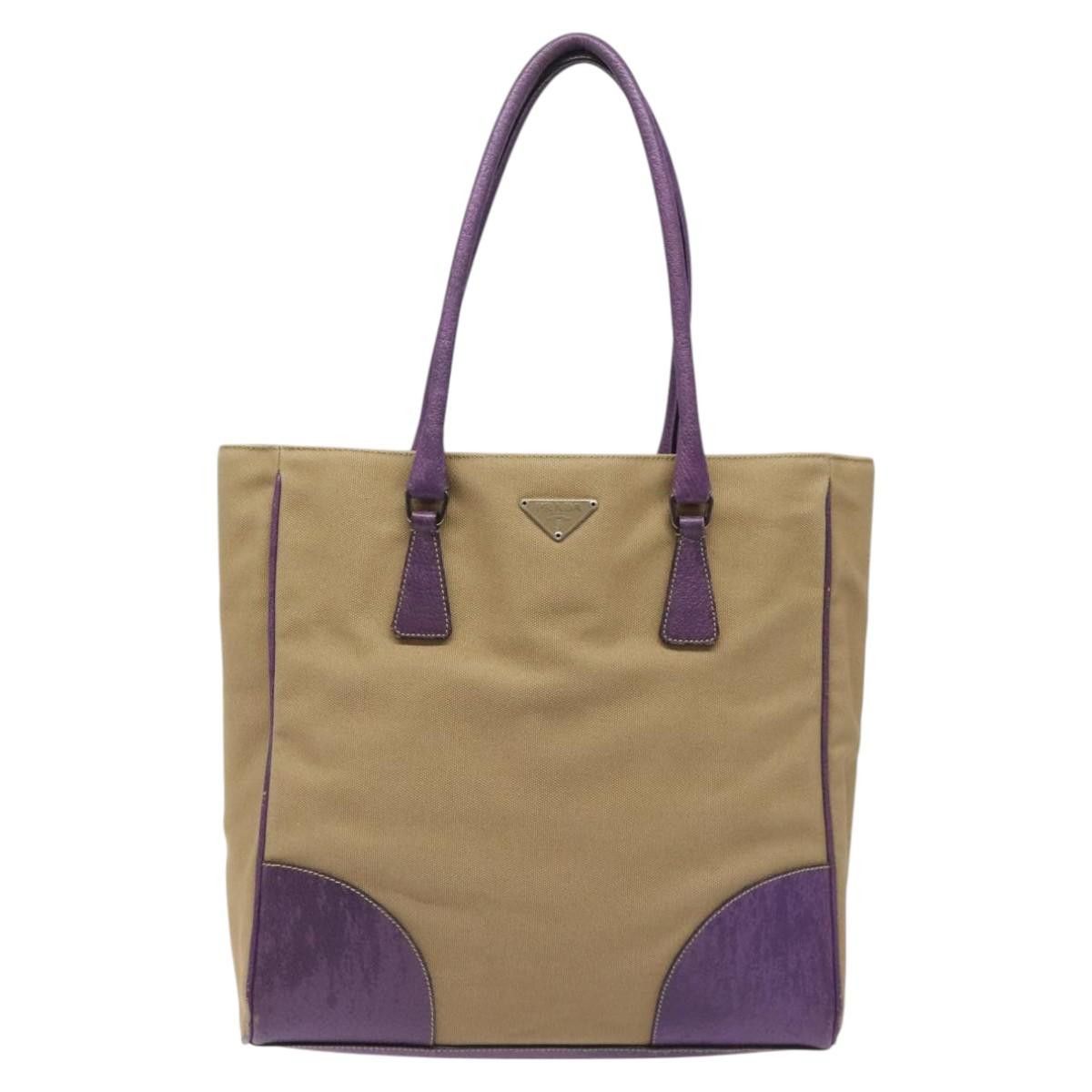 Prada PRADA Tote Bag Canvas Beige Size ONE SIZE - 2 Thumbnail