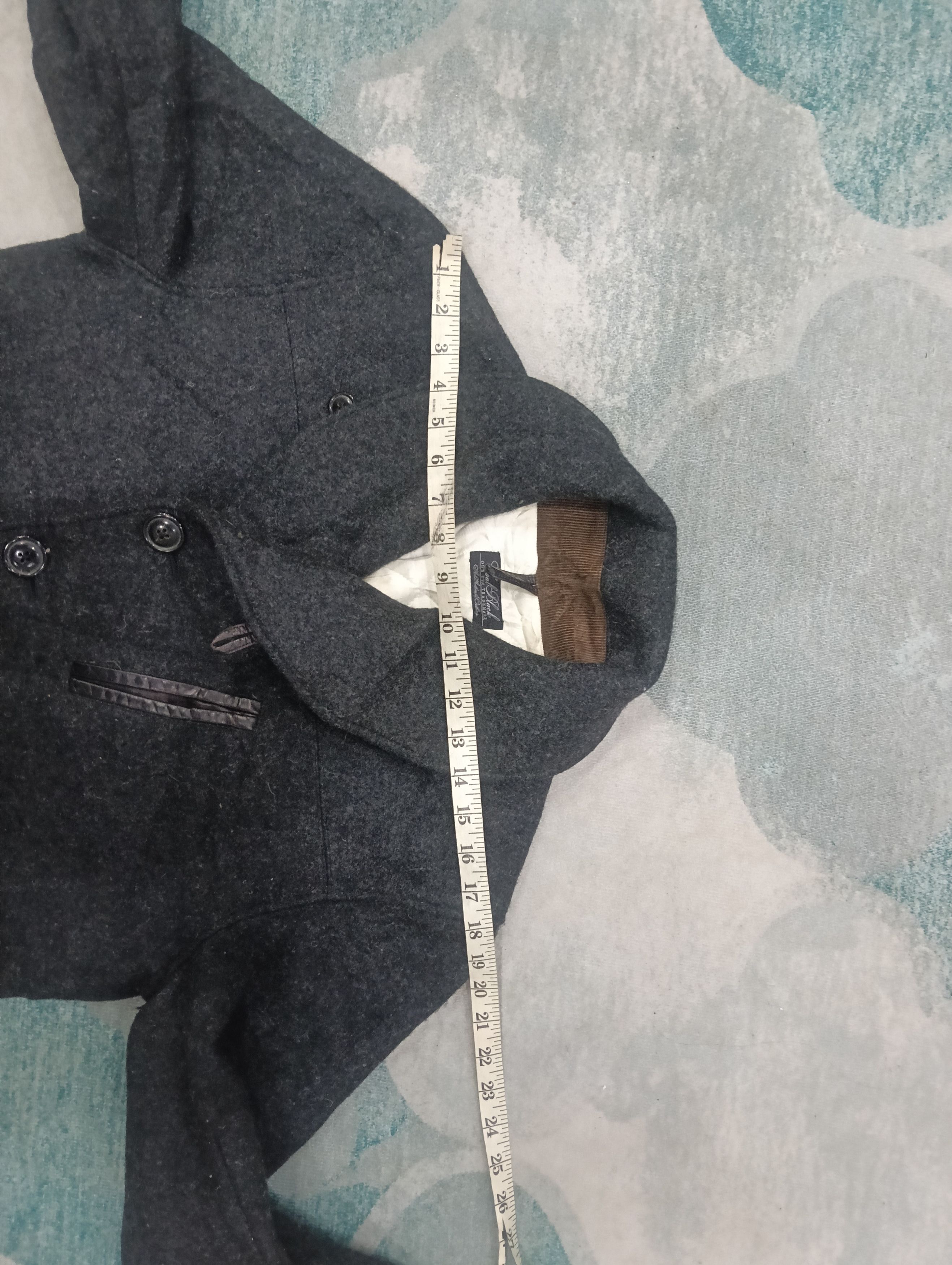 Yohji Yamamoto Coal Black Japanese Brand Wool Jacket Size US M / EU 48-50 / 2 - 11 Thumbnail