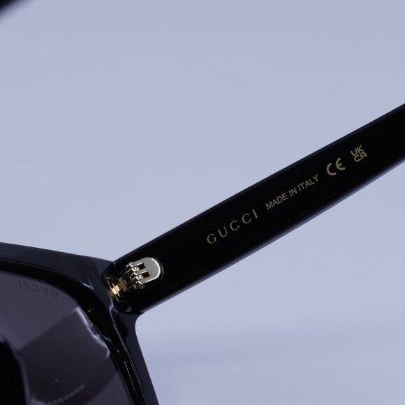 Gucci Gucci GG1797SK 001 Sunglasses Black Square Frame, Grey Size ONE SIZE - 8 Thumbnail