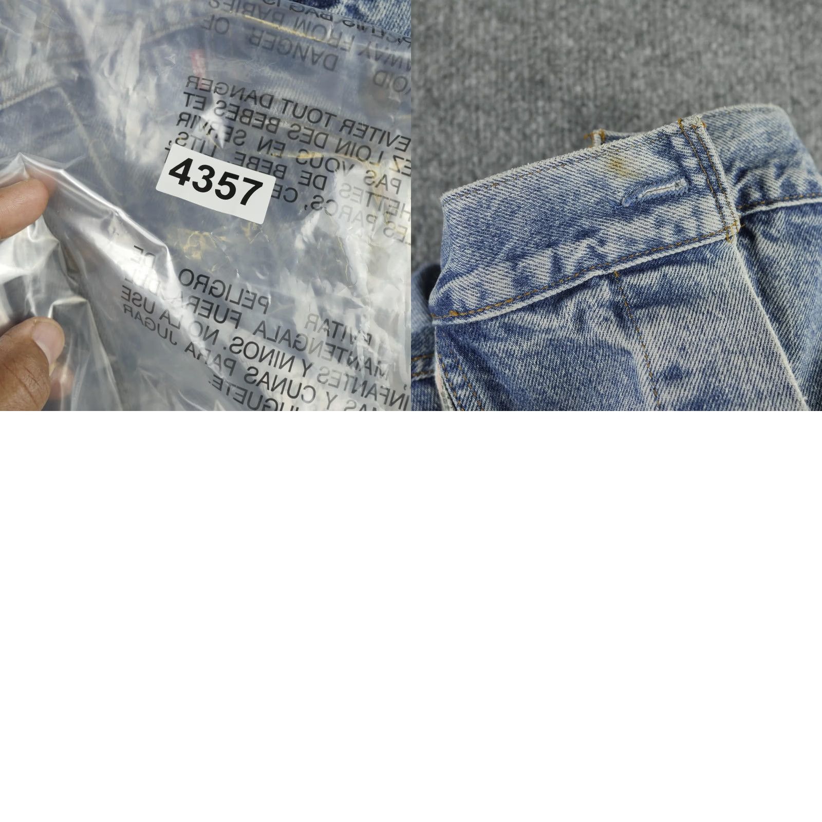 Levi's VINTAGE Levi's Jacket Mens M Blue Denim Southwestern Aztec Bomber Trucker 90 Size US M / EU 48-50 / 2 - 9 Thumbnail