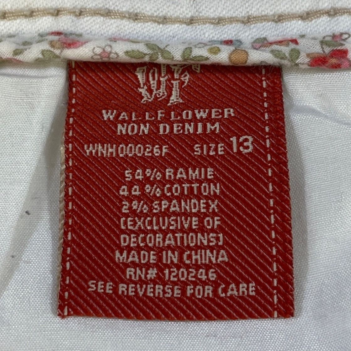 Other Wallflower Vintage Women's White Pants/Flared Jeans Sz 13 SK Size 32" / US 10 / IT 46 - 6 Thumbnail