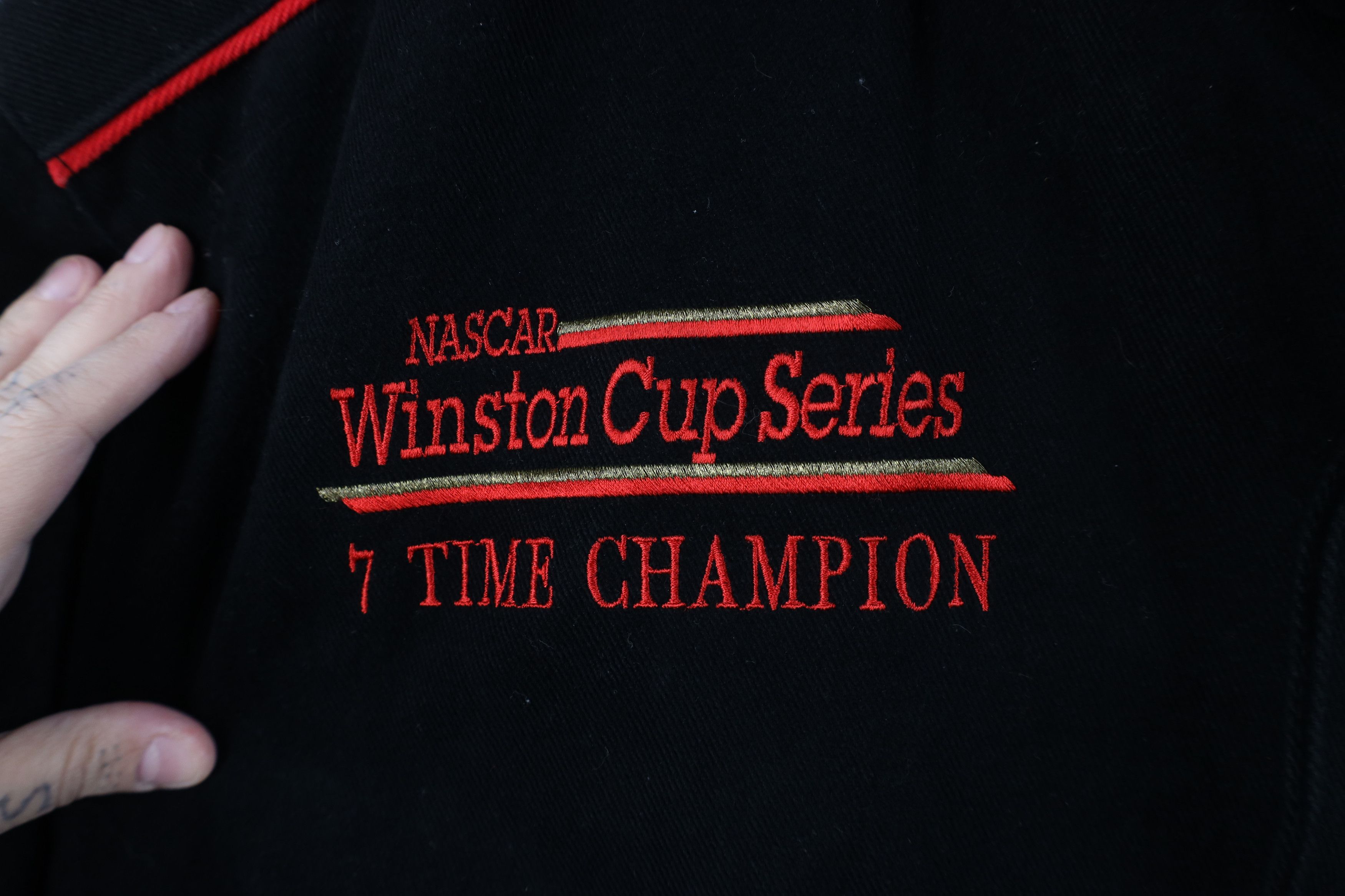 Vintage Vintage 90s NASCAR Earnhardt Racing Pit Crew Jacket Black Size US XL / EU 56 / 4 - 5 Thumbnail