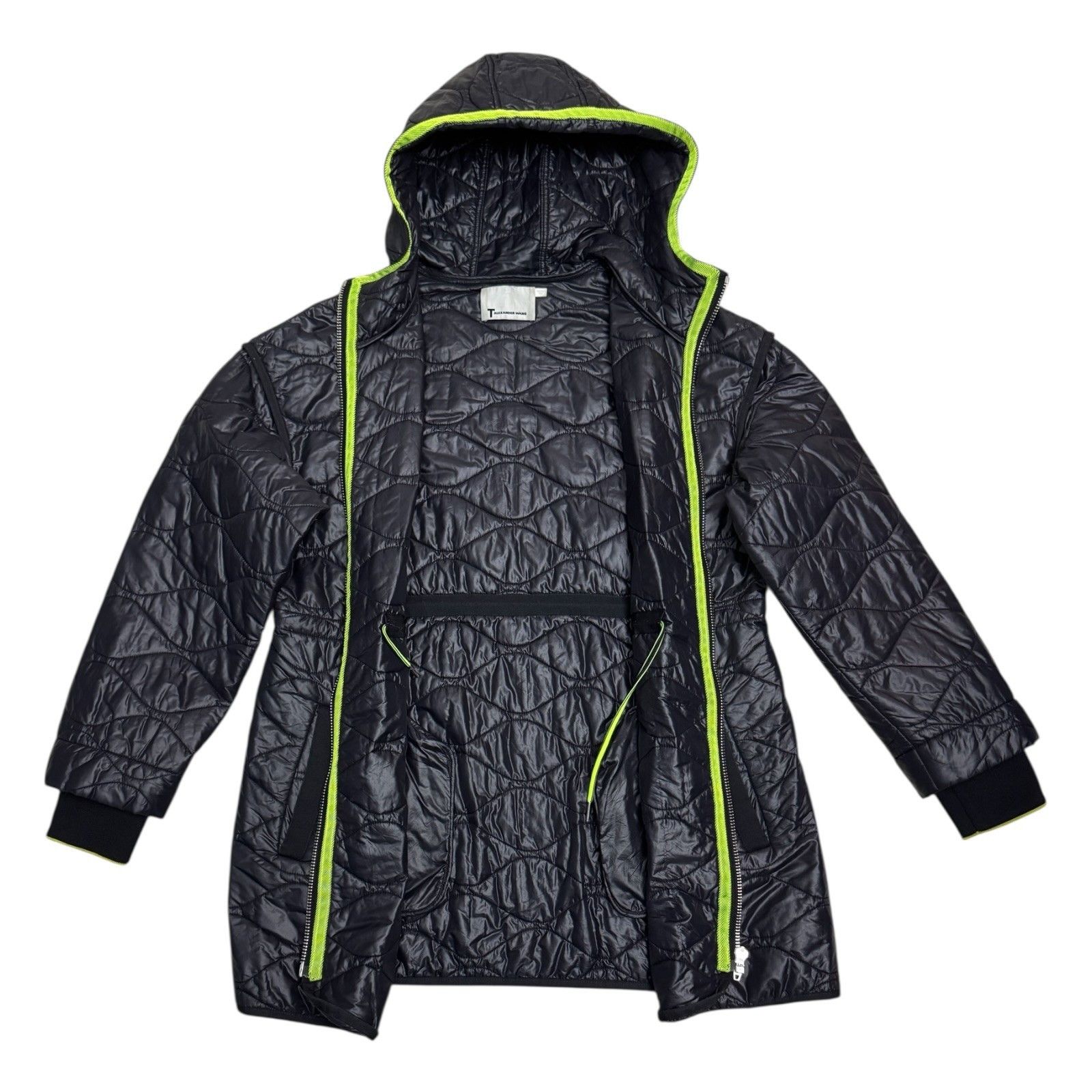 T by Alexander Wang T ALEXANDER WANG Designer Black Puffer Jacket Coat Small Size S / US 4 / IT 40 - 5 Thumbnail