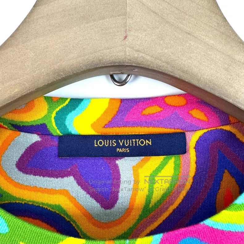 Louis Vuitton Louis Vuitton Co-branded color printed logo checkerboard T Size US XS / EU 42 / 0 - 4 Thumbnail