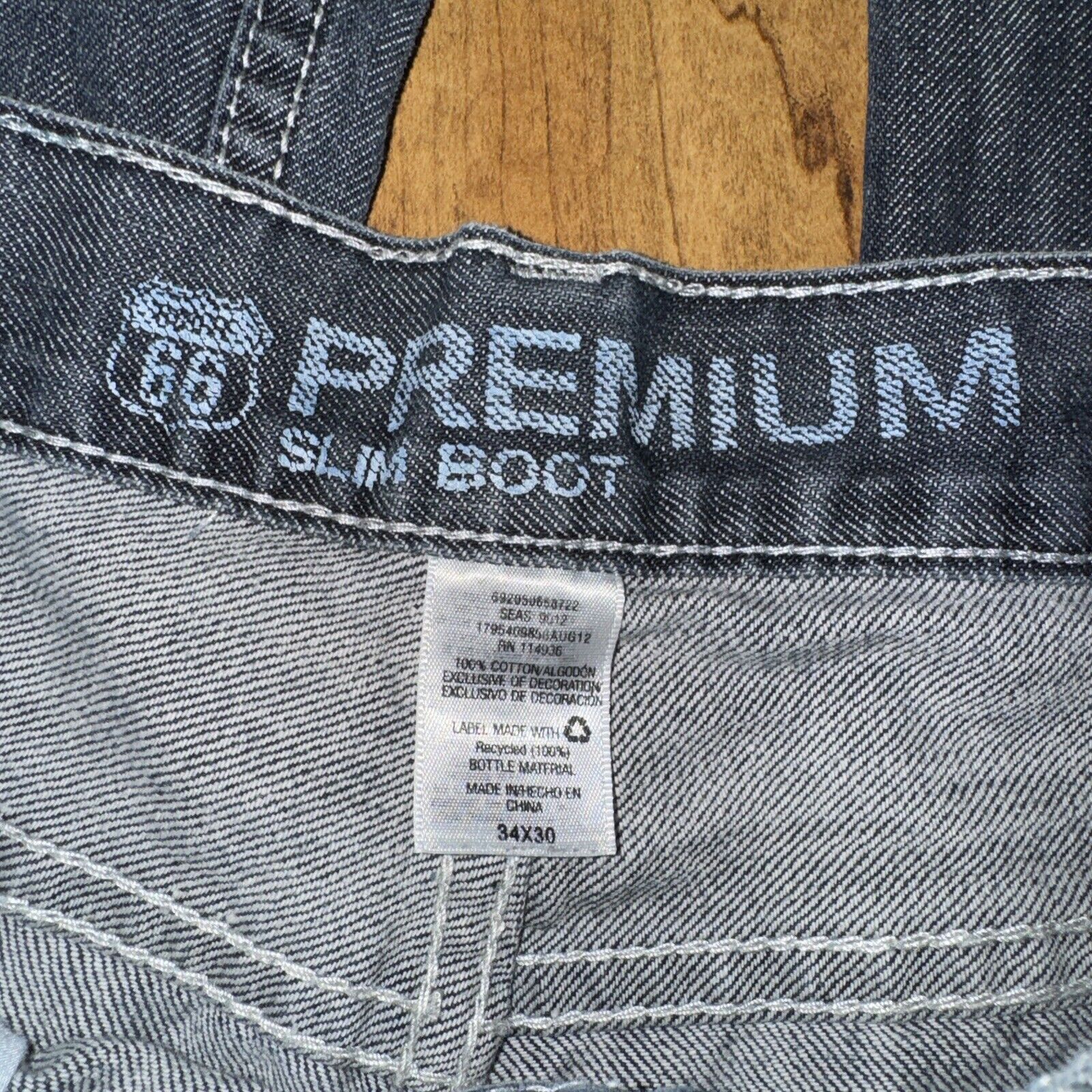 Affliction × Route 66 × True Religion Route 66 Premium Slim Boot Denim Jeans Blue 34x30 Size US 34 / EU 50 - 5 Thumbnail