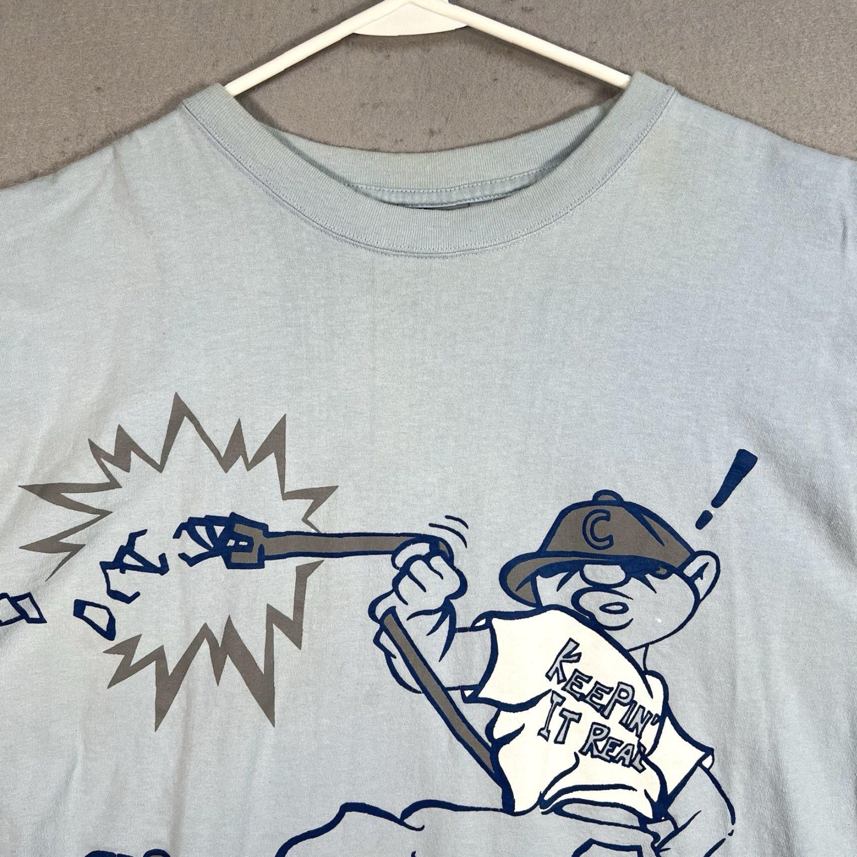 Vintage VINTAGE CCNY Y2K 2000s Graphic T Shirt Adult Men's 3XL Cotton Blue Sportswear Size US XXL / EU 58 / 5 - 6 Thumbnail