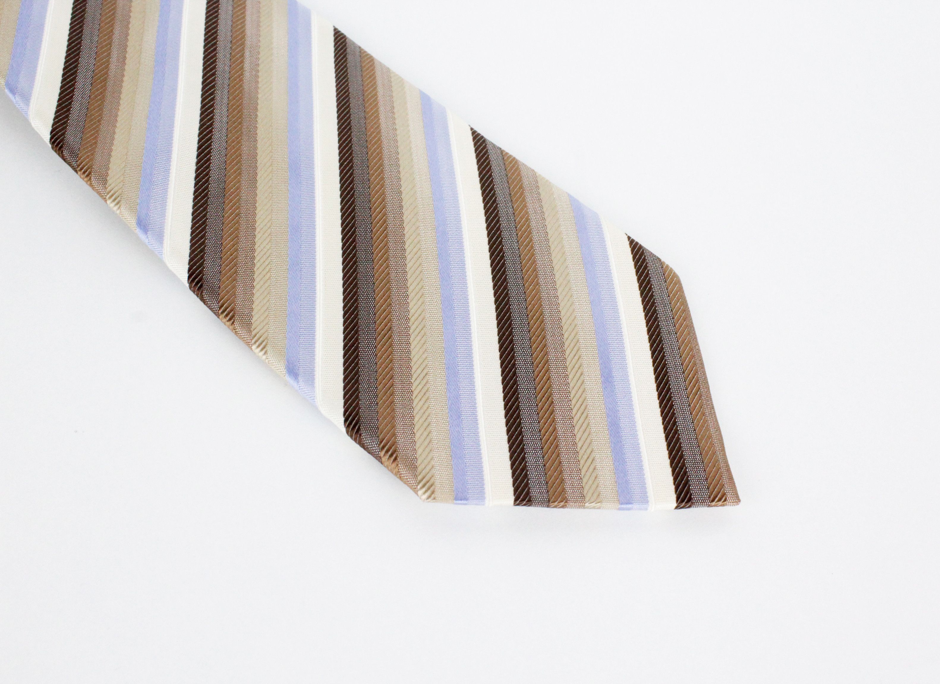 Pal Zileri Pal Zileri Multicolor Abstract Striped Silk NeckTie Tie Size ONE SIZE - 5 Thumbnail