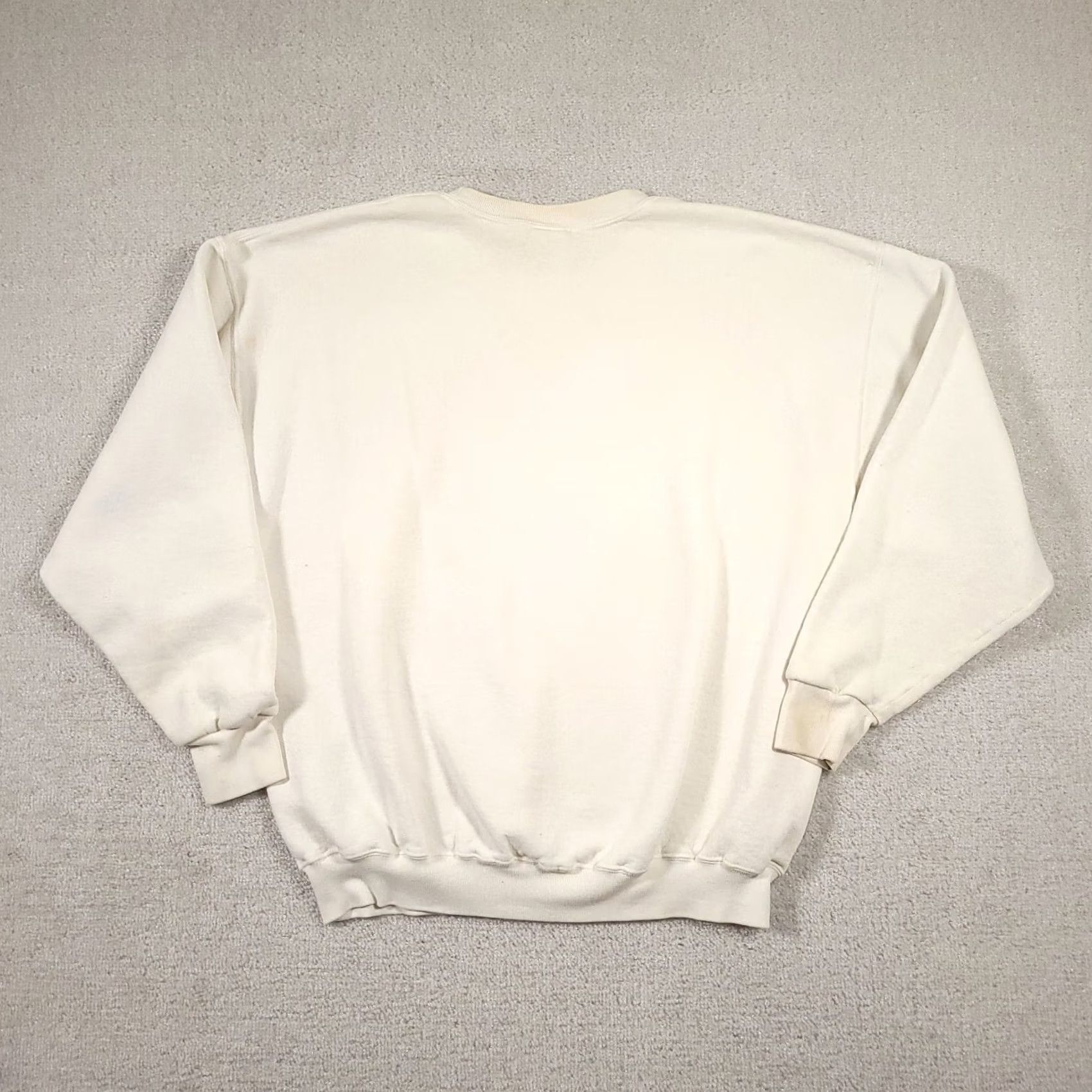 Russell Athletic VINTAGE Russell Athletic Sweatshirt Mens XL White Grunge Skater Stained Flawed Size US XL / EU 56 / 4 - 5 Thumbnail