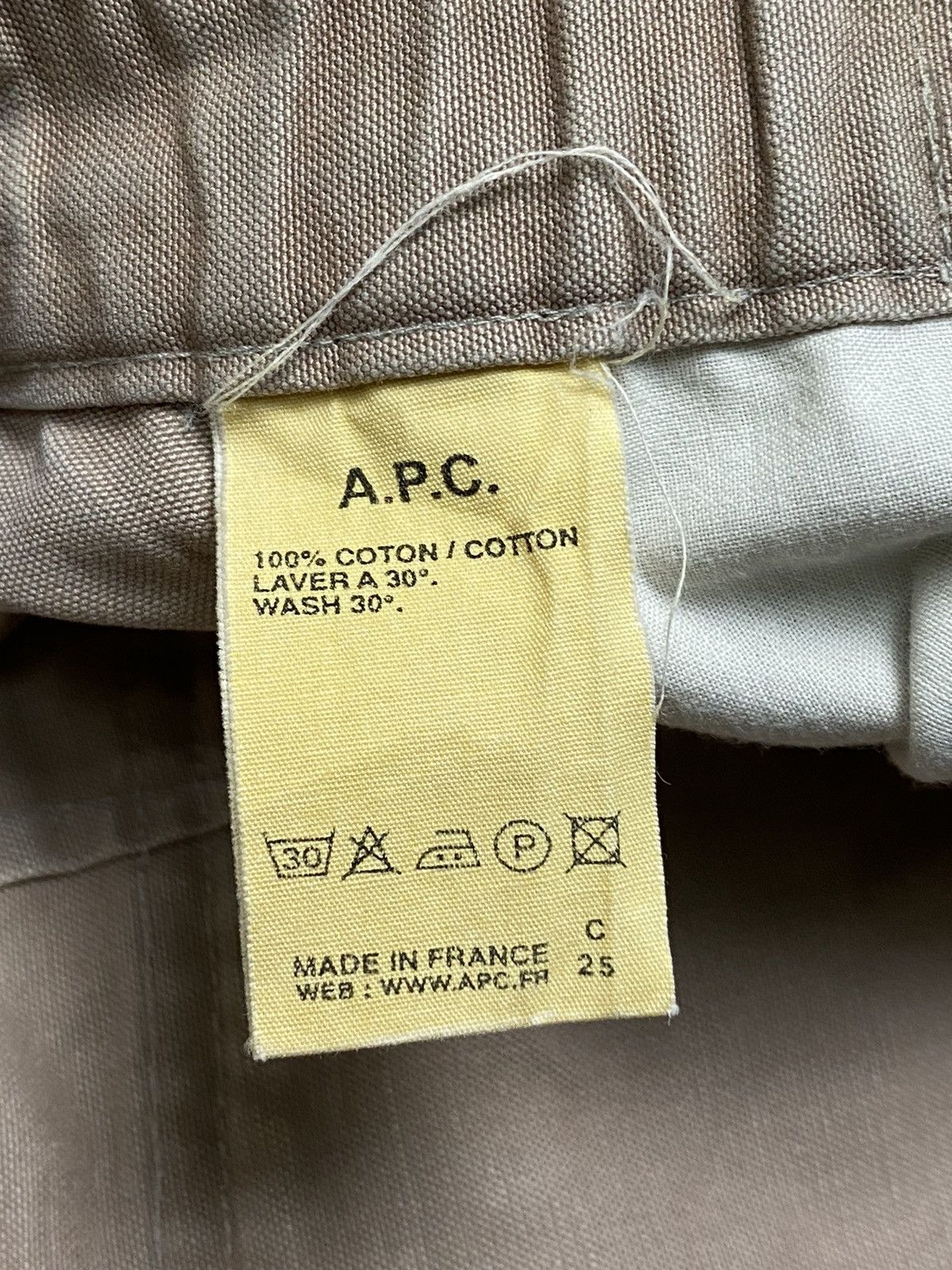 A.P.C. × Vintage ETE 1990 APC Rue De Fleures Paris Chino Pants Size US 30 / EU 46 - 7 Thumbnail