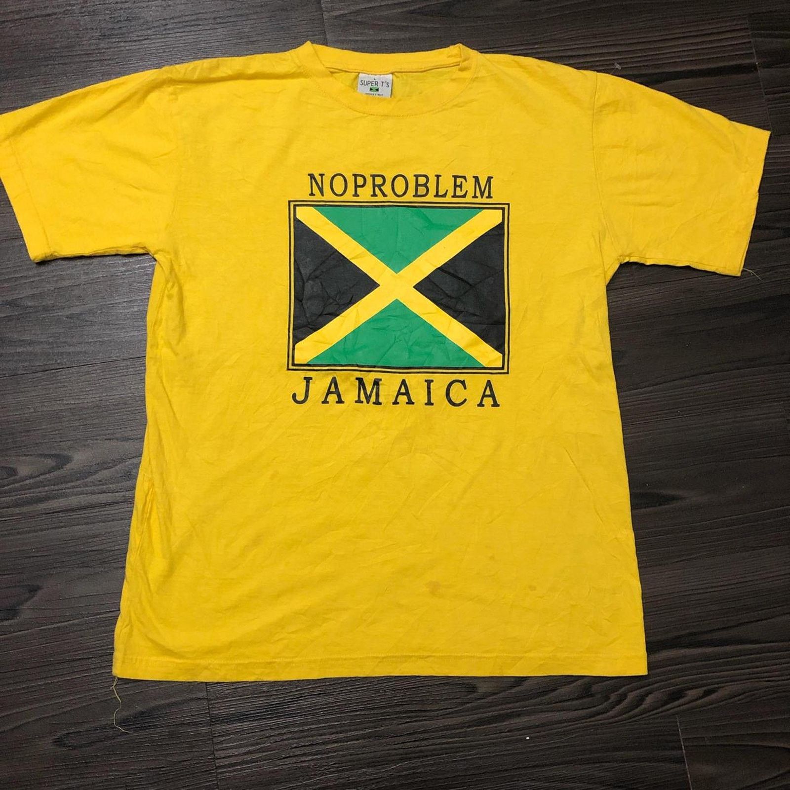 Other Yellow ‘No Problem’ Jamaican Flag Graphic Tee Size US L / EU 52-54 / 3 - 1 Thumbnail