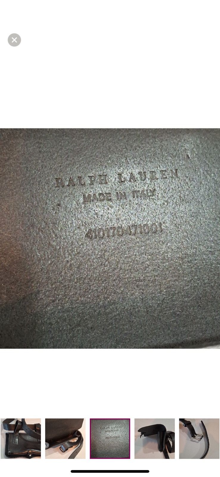 Ralph Lauren Purple Label Very rare vintage saddle, proprietor bag Size ONE SIZE - 7 Thumbnail