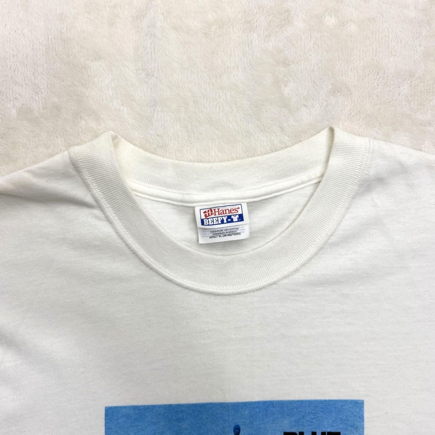 Hanes VINTAGE Blue Man Group Shirt Mens XL White Hanes Beefy-T Graphic Stilts Artwork Size US XL / EU 56 / 4 - 4 Thumbnail