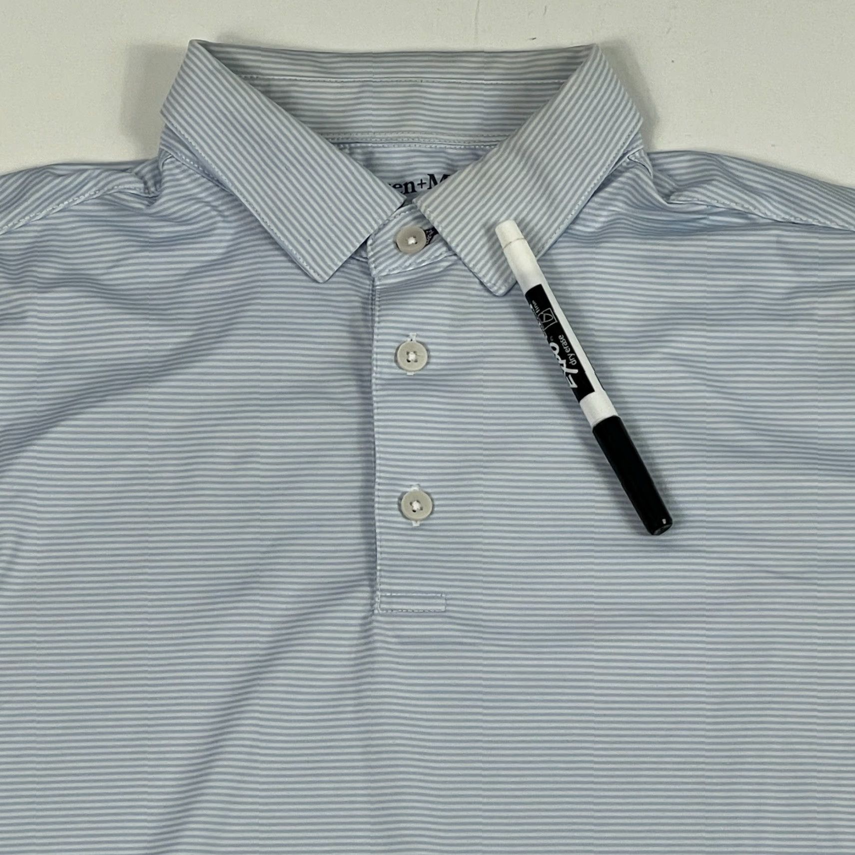 Mizzen+Main Mizzen+Main Polo Shirt Mens Small Blue Performance Short Sleeve Golfing Size US S / EU 44-46 / 1 - 3 Thumbnail