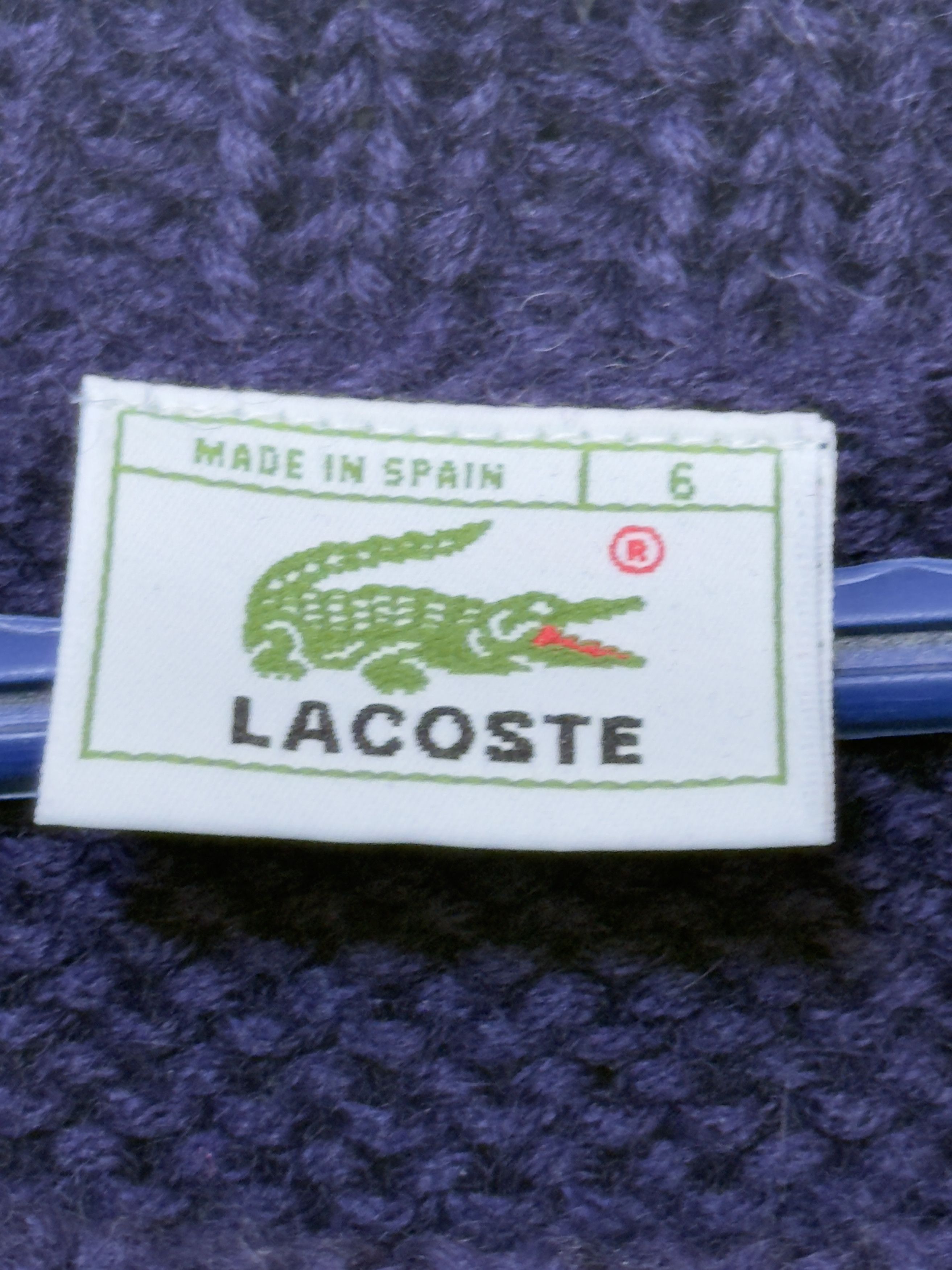 Lacoste 🔥 Vintage Lacoste knitted wool sweater heavy L/ xl Size US L / EU 52-54 / 3 - 8 Thumbnail