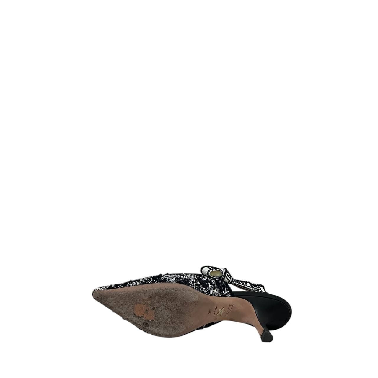 Dior Dior J’Adior Houndstooth Slingback Pumps EU 39.5 Size US 8.5 / IT 38.5 - 7 Thumbnail