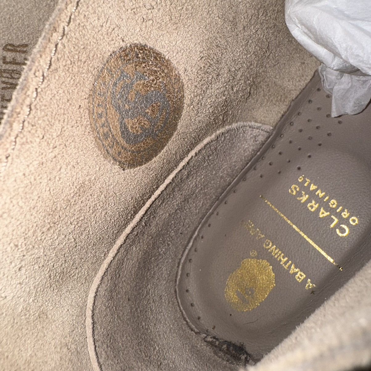 Bape × Clarks Bape Clark’s Desert Boot Grey Embossed Size US 10.5 / EU 43-44 - 10 Thumbnail