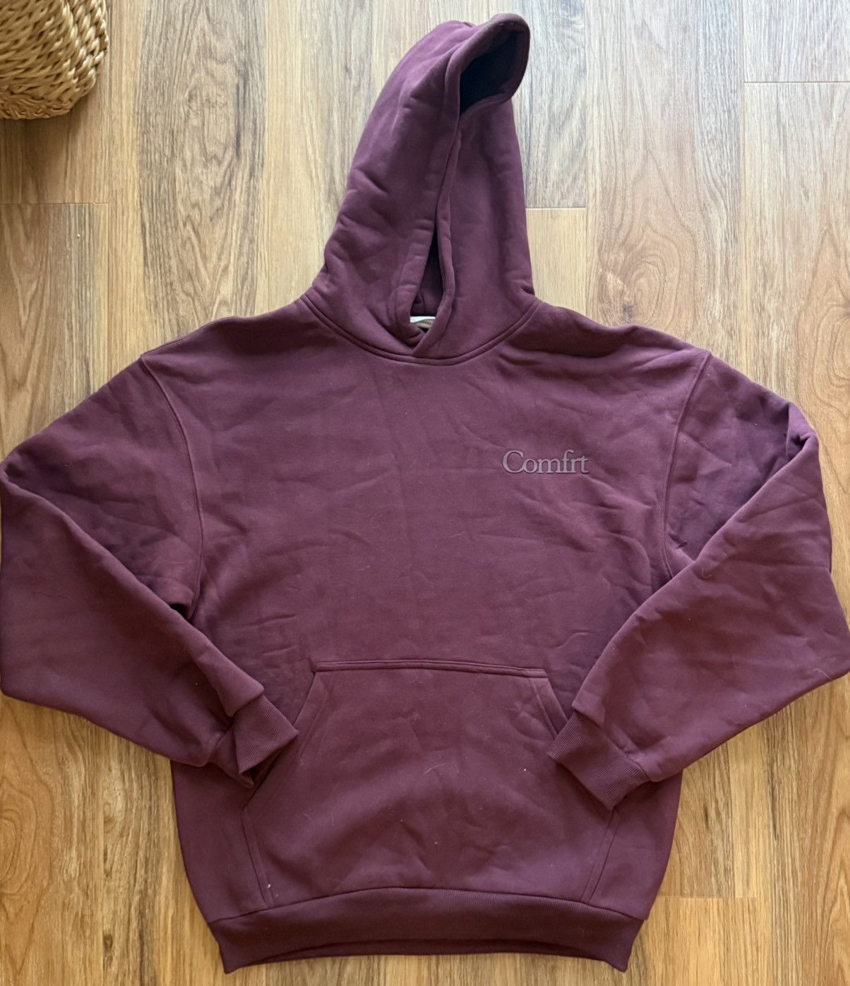 Comfort Colors Comfrt Maroon burgundy, oversized hoodie, medium Size US M / EU 48-50 / 2 - 1 Thumbnail