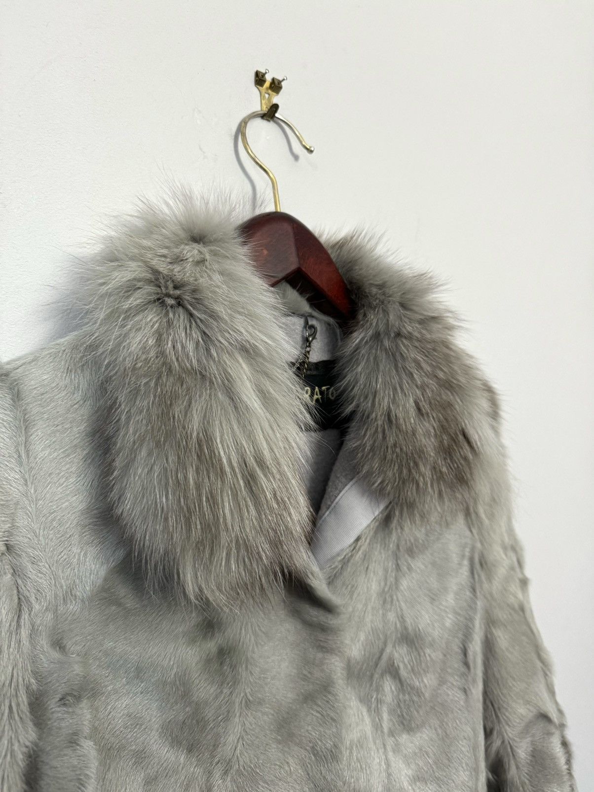 Giorgio Brato Giorgio Brato Goat / Fox Fur Coat Jacket Women’s Size M / US 6-8 / IT 42-44 - 7 Thumbnail