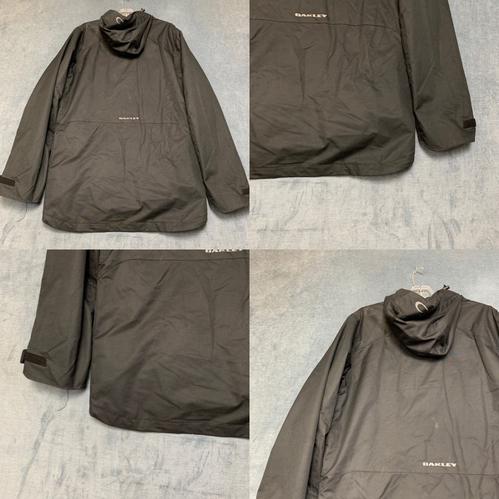 Oakley VINTAGE Oakley Parka Jacket Mens Medium Black Hooded Logo Utility Outdoor Full Zip Size US M / EU 48-50 / 2 - 10 Thumbnail