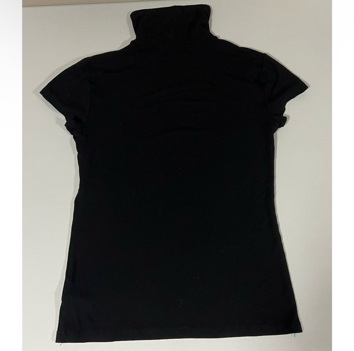 Ralph Lauren Ralph Lauren Black Short Sleeve Turtleneck Top Blouse Size S Size S / US 4 / IT 40 - 2 Thumbnail