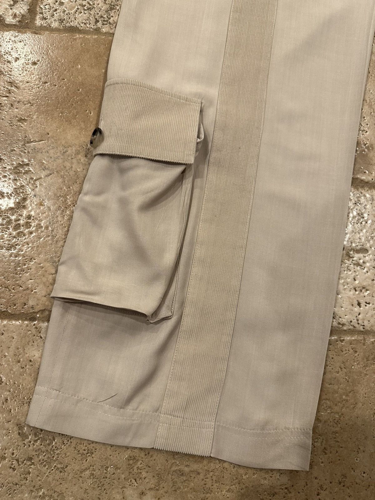 Bottega Veneta Bottega Veneta Daniel Lee Khaki / Corduroy Cargo 2020 Pants Size US 34 / EU 50 - 6 Thumbnail