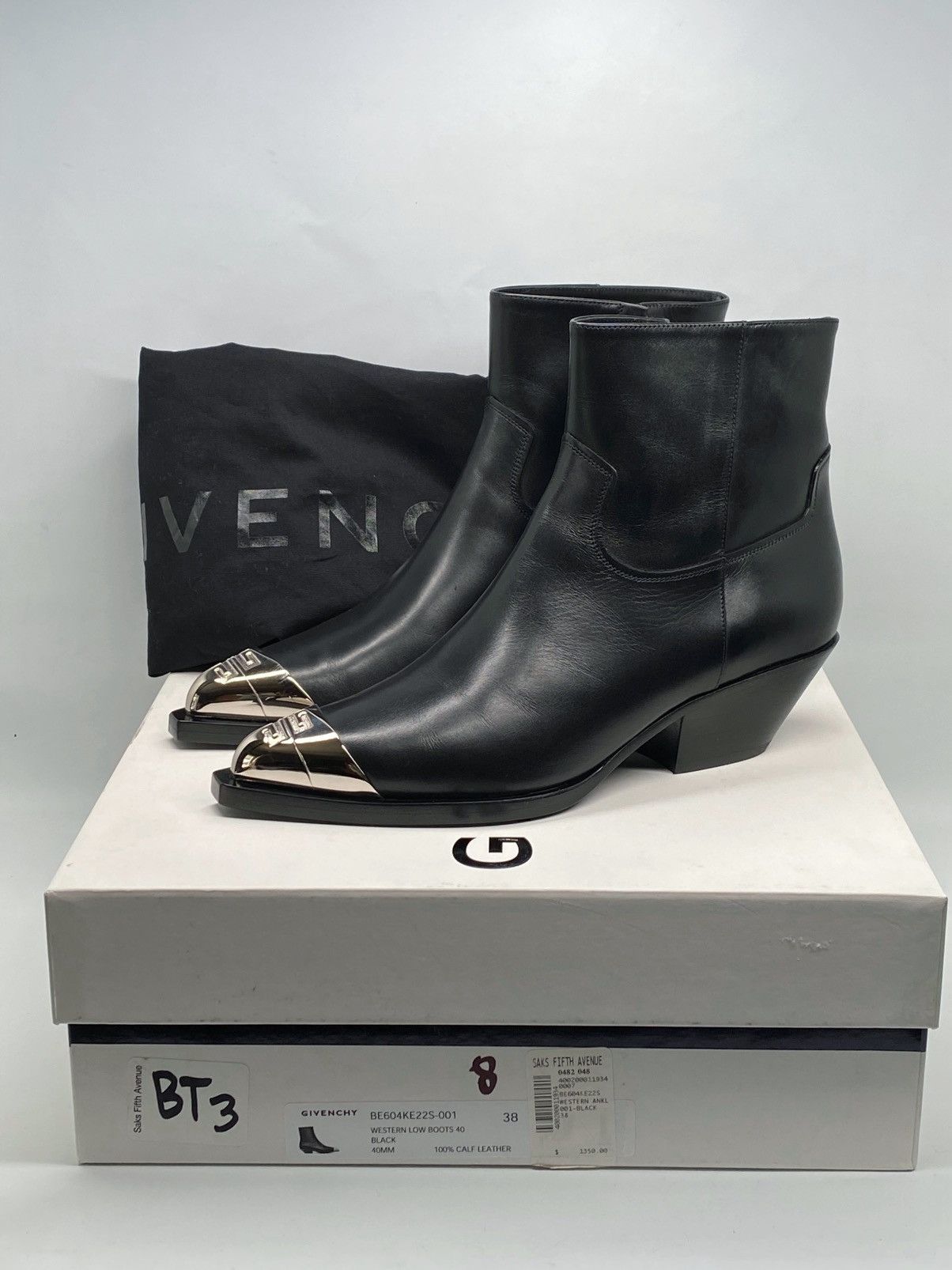Givenchy Givenchy Calfskin 4G Metal-Toe Western Booties size 38 Size US 8 / IT 38 - 15 Thumbnail