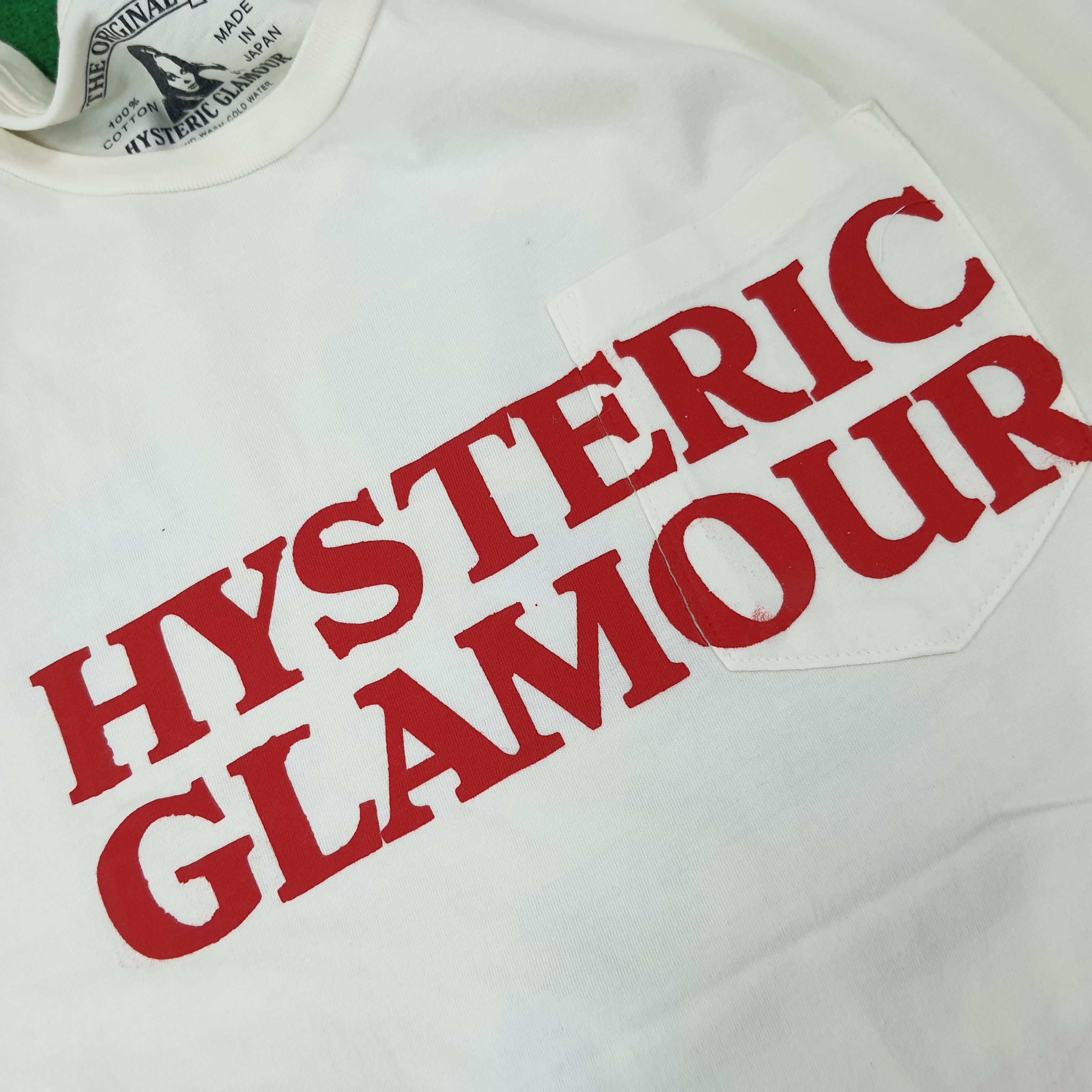 Hysteric Glamour Vintage Hysteric Glamour Pocket Custom Logo Tshirt C223N56 Size US M / EU 48-50 / 2 - 10 Thumbnail