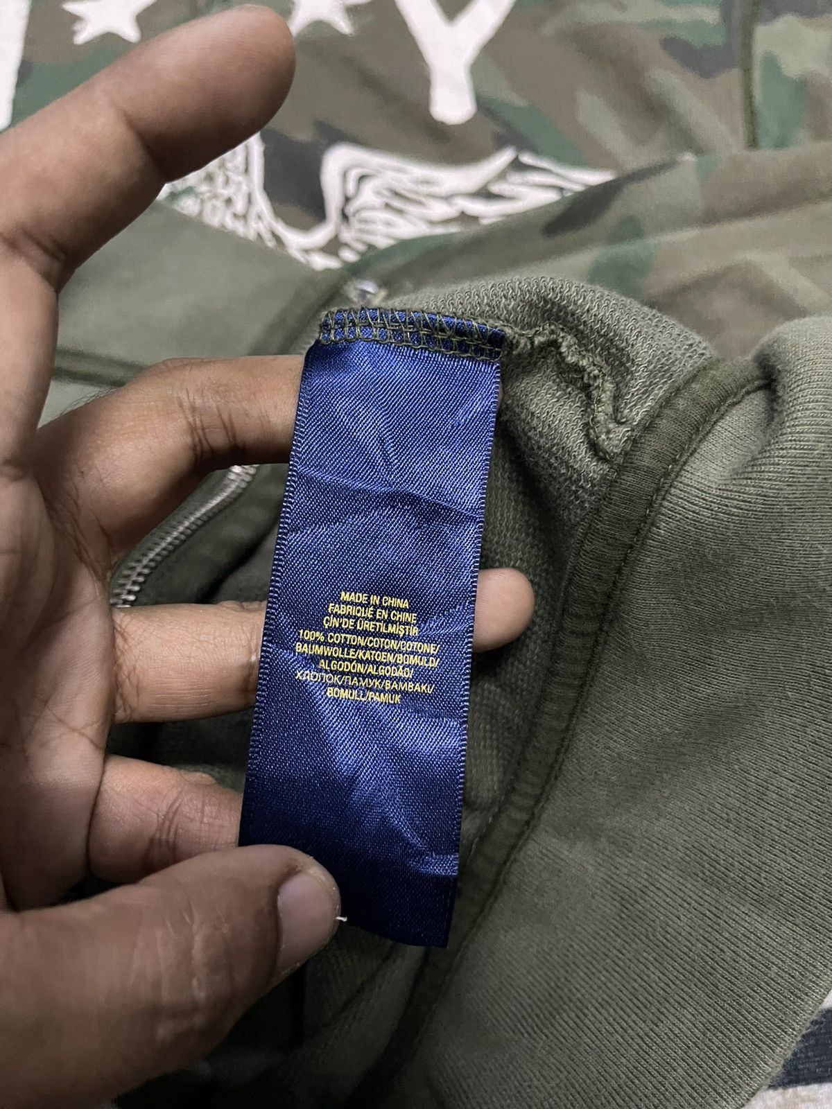 Polo Ralph Lauren 90s POLO BY RALPH LAUREN NY USA CAMO STRIPES Size US S / EU 44-46 / 1 - 11 Thumbnail