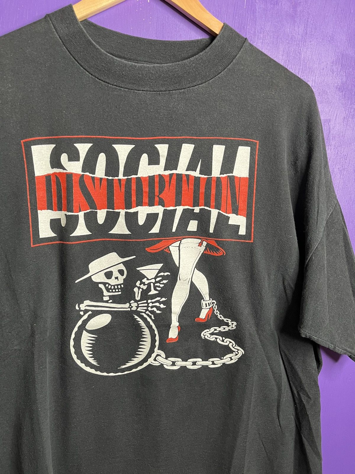 Band Tees × Vintage Vintage 90s Social distortion ball and chain t-shirt Size US XL / EU 56 / 4 - 3 Thumbnail