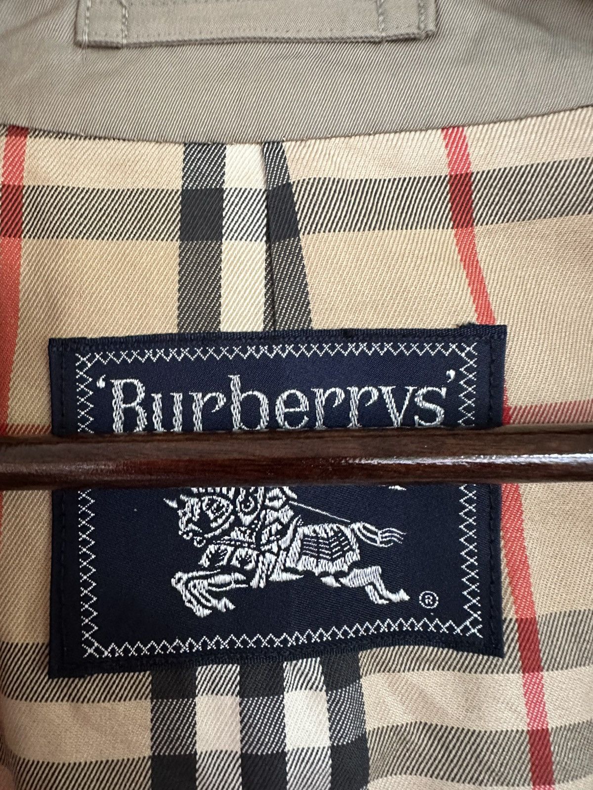 Burberry 👹Vintage Burberrys Prorsum Nova Check Lined Trench Coat Size US M / EU 48-50 / 2 - 10 Thumbnail