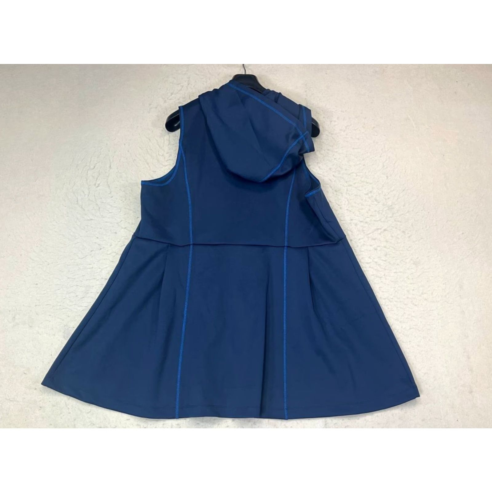 Hunter NWT Hunter Full Zip Sleeveless Hoodie Dress Womens 3X Navy Blue Collared Zip Jacket Dress Women's Sleeveless Short Zip Vest? Size XXL / US 16-18 / IT 52-54 - 2 Thumbnail