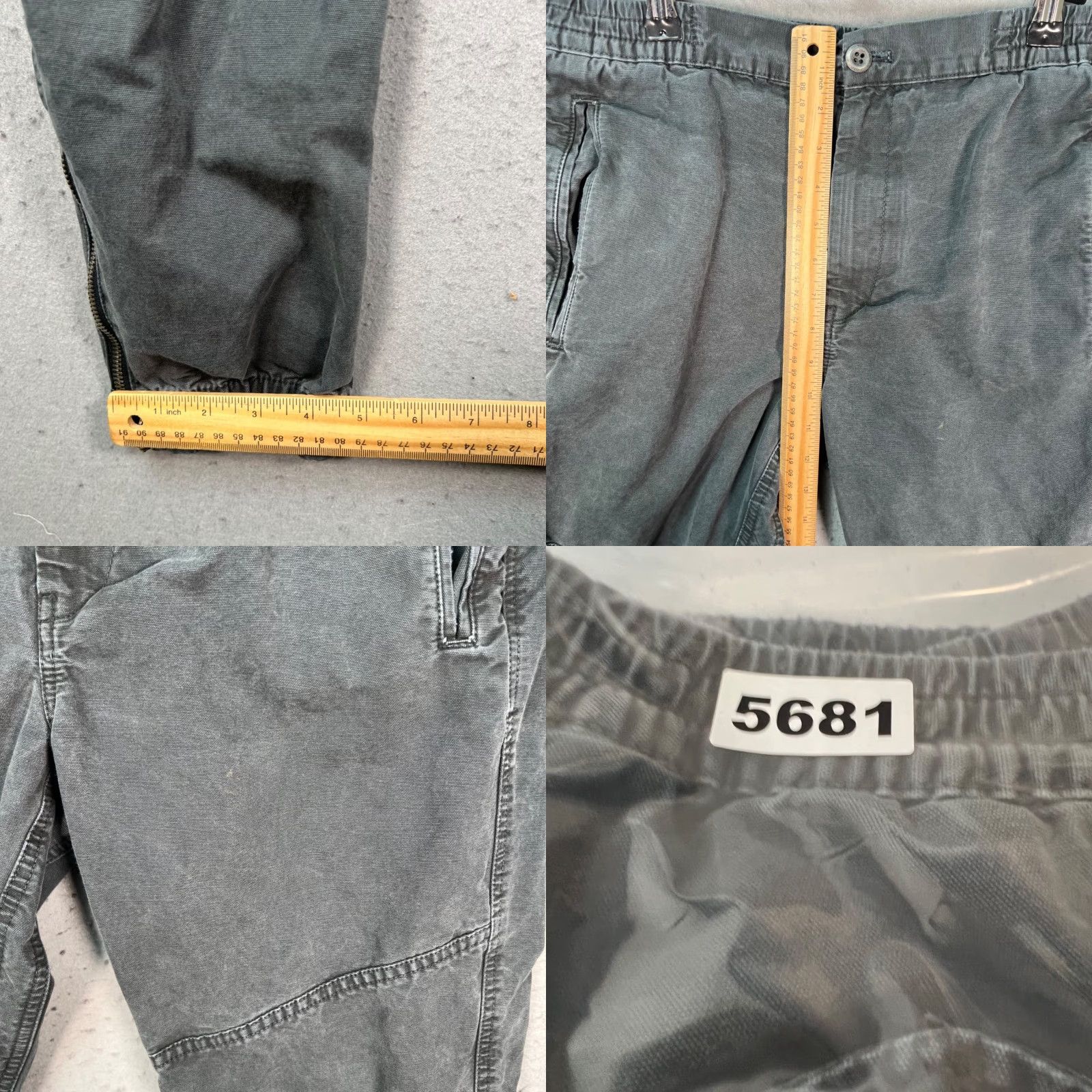 Gap Gap Mens Size Medium Gray Jogger Pants w/ Ankle Zip & Elastic Waist Size US 31 - 8 Thumbnail