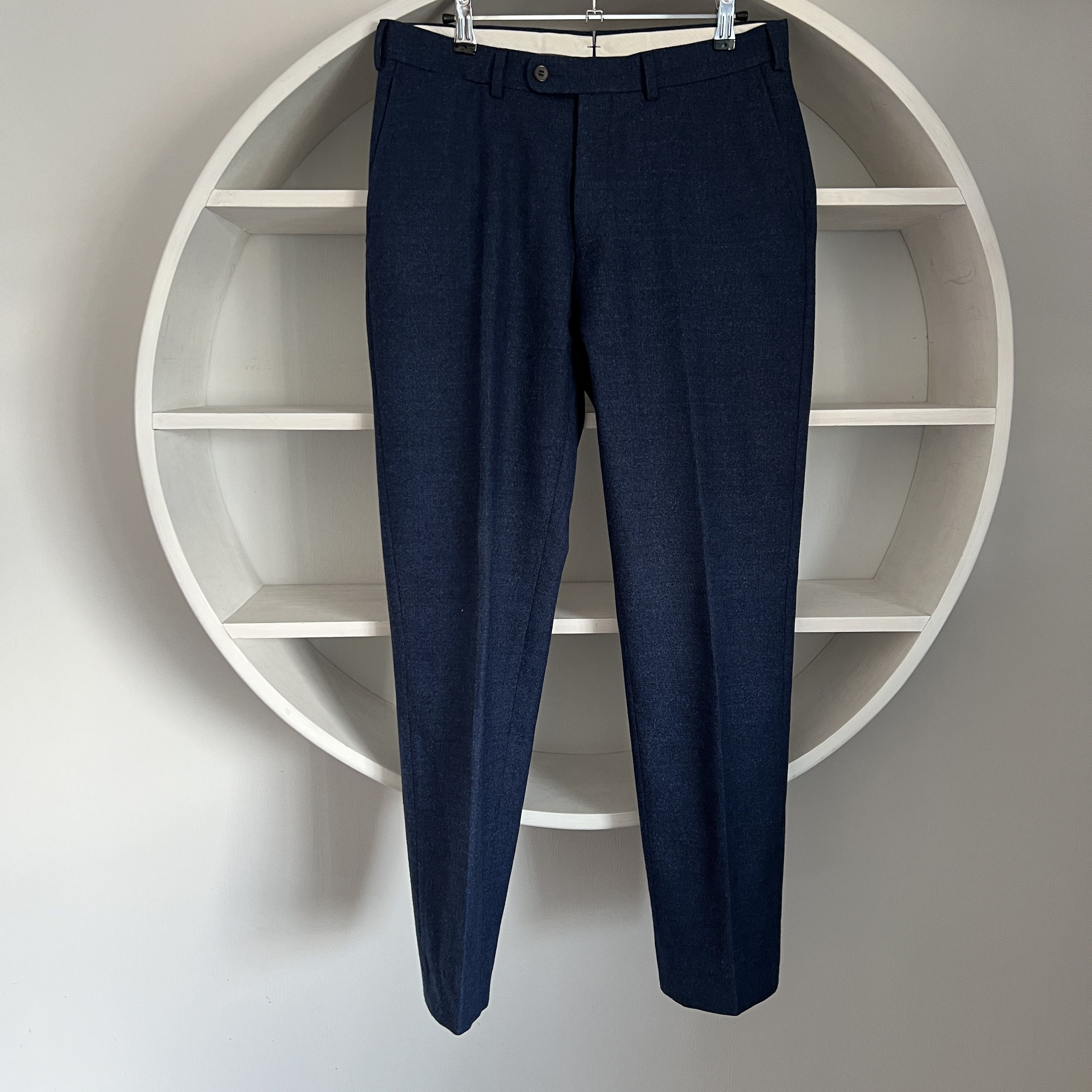 Suitsupply Men's SUITSUPPLY BRESCIA Wool Blue Suit Casual Pants Size 46 Size 46R - 2 Thumbnail