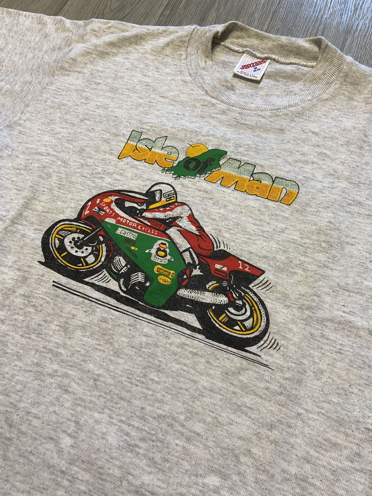 Vintage Vintage Isle Of Man 94' Single Stitch T-Shirt Size US M / EU 48-50 / 2 - 2 Thumbnail