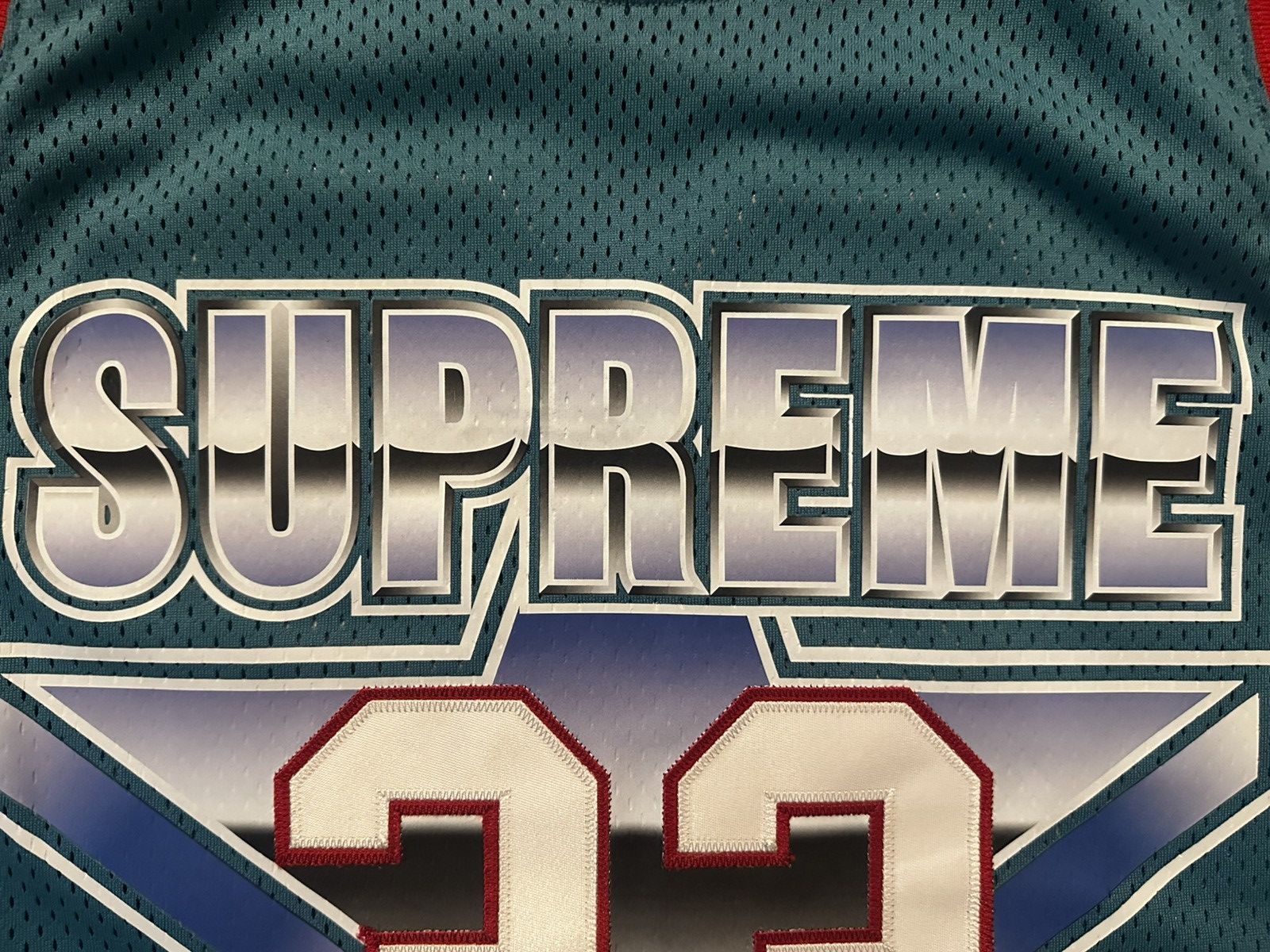 Supreme Teal supreme allstar basketball jersey SS15 Size US M / EU 48-50 / 2 - 4 Thumbnail