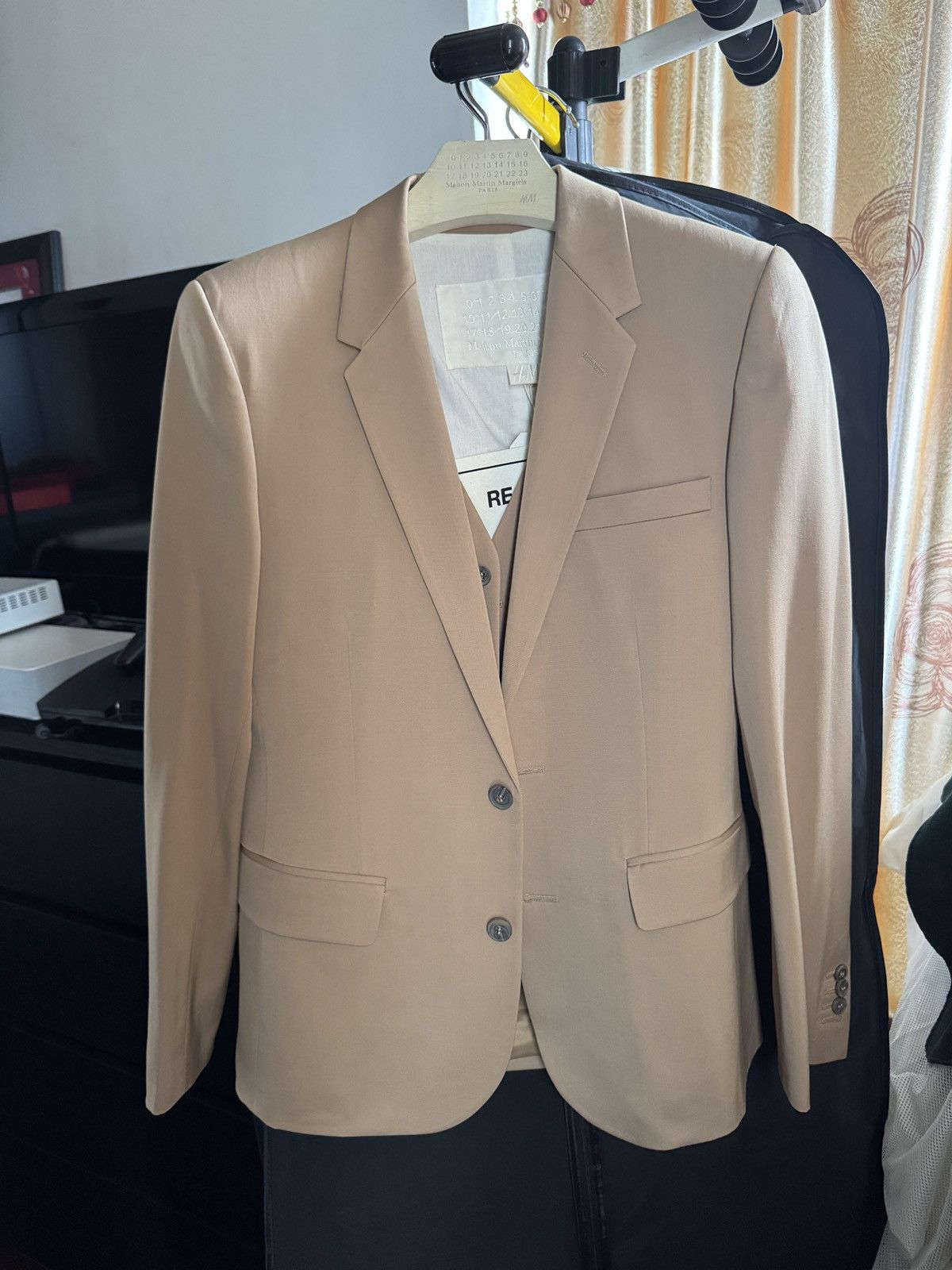 H&M × Maison Margiela Masion Martin Margiela beige suit set | Grailed