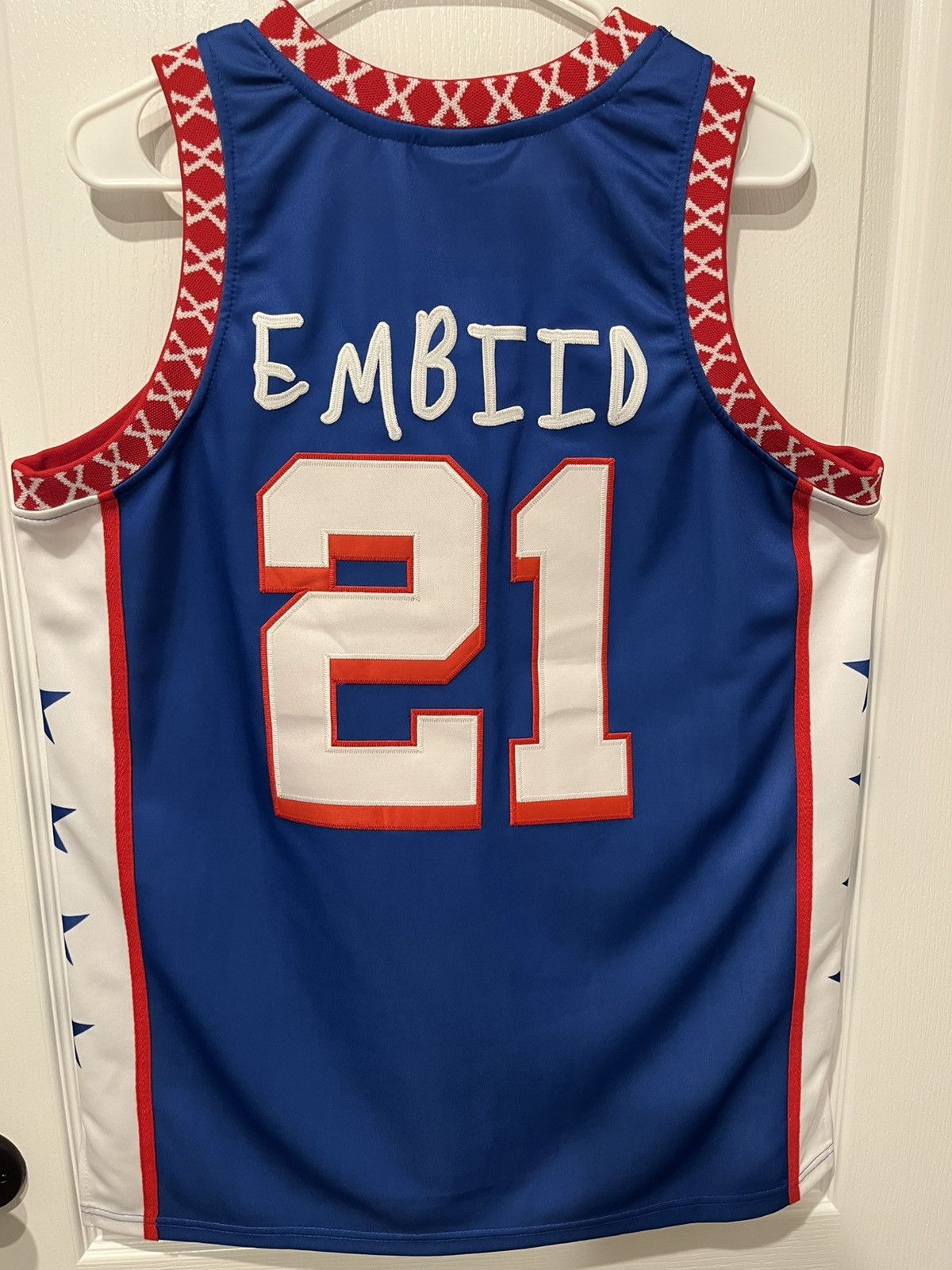 Other Joel Embiid #21 Philadelphia 76ers Royal Blue Basketball LG Size US L / EU 52-54 / 3 - 5 Thumbnail