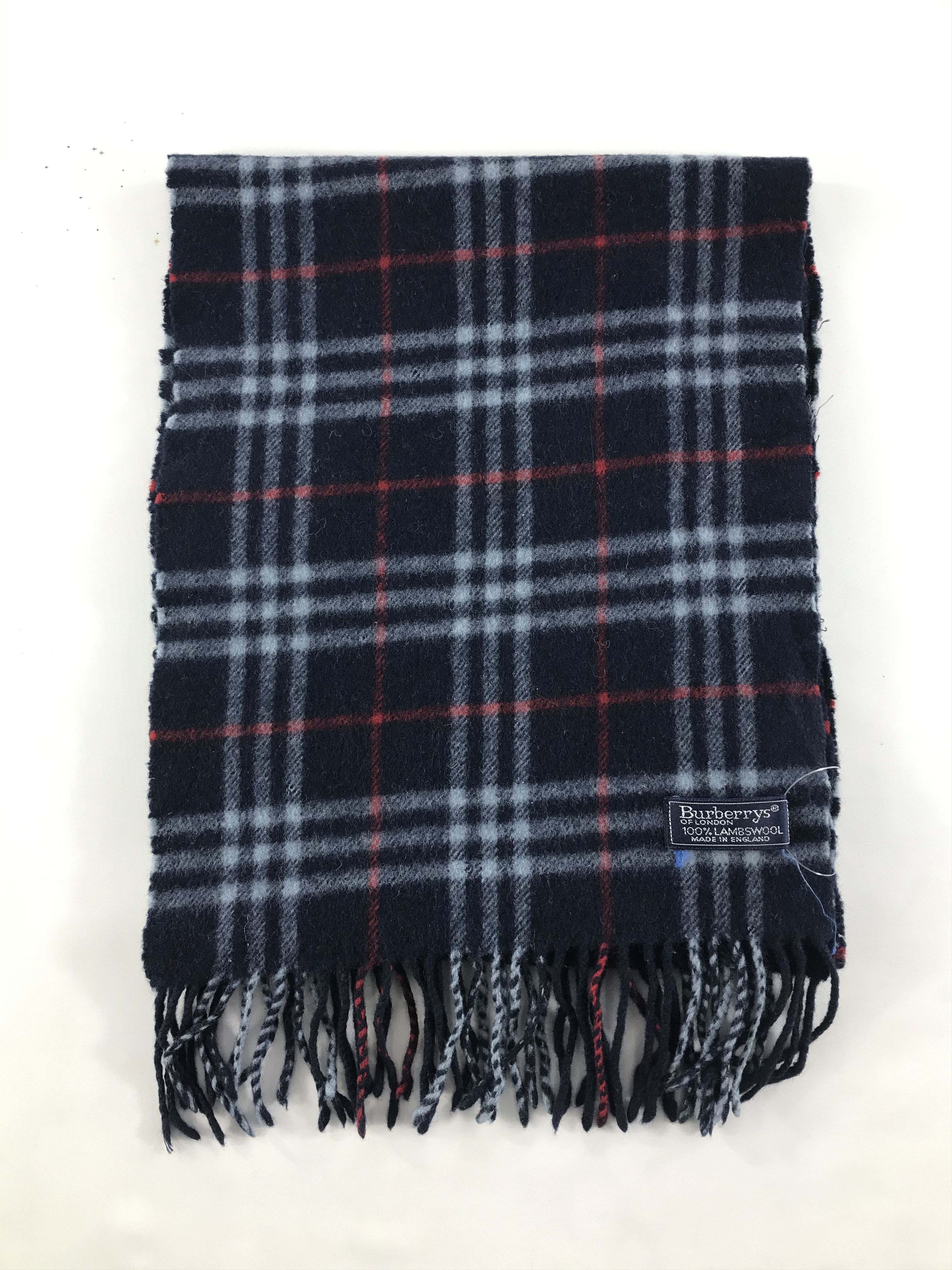 Burberry × Vintage Burberry Scarf / Muffler / Neckwear - WW2327 Size ONE SIZE - 2 Thumbnail